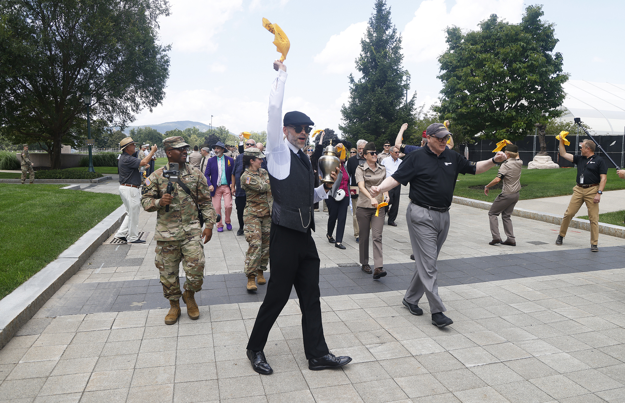 As the new academic year begins this week at the U.S. Military Academy, the Department of Social Sciences (SOSH) is quickly assimilating to its new office space in Mahan Hall after spending the past 34 years in Lincoln Hall. To commemorate the moment, SOSH celebrated its past, present and future with a part solemn and part jovial event titled, “Farewell to Lincoln Hall” on Aug. 11 at West Point to mark its history at Lincoln Hall and to hail the “Lincoln Brigade’s” new four floors worth of space in Mahan Ha