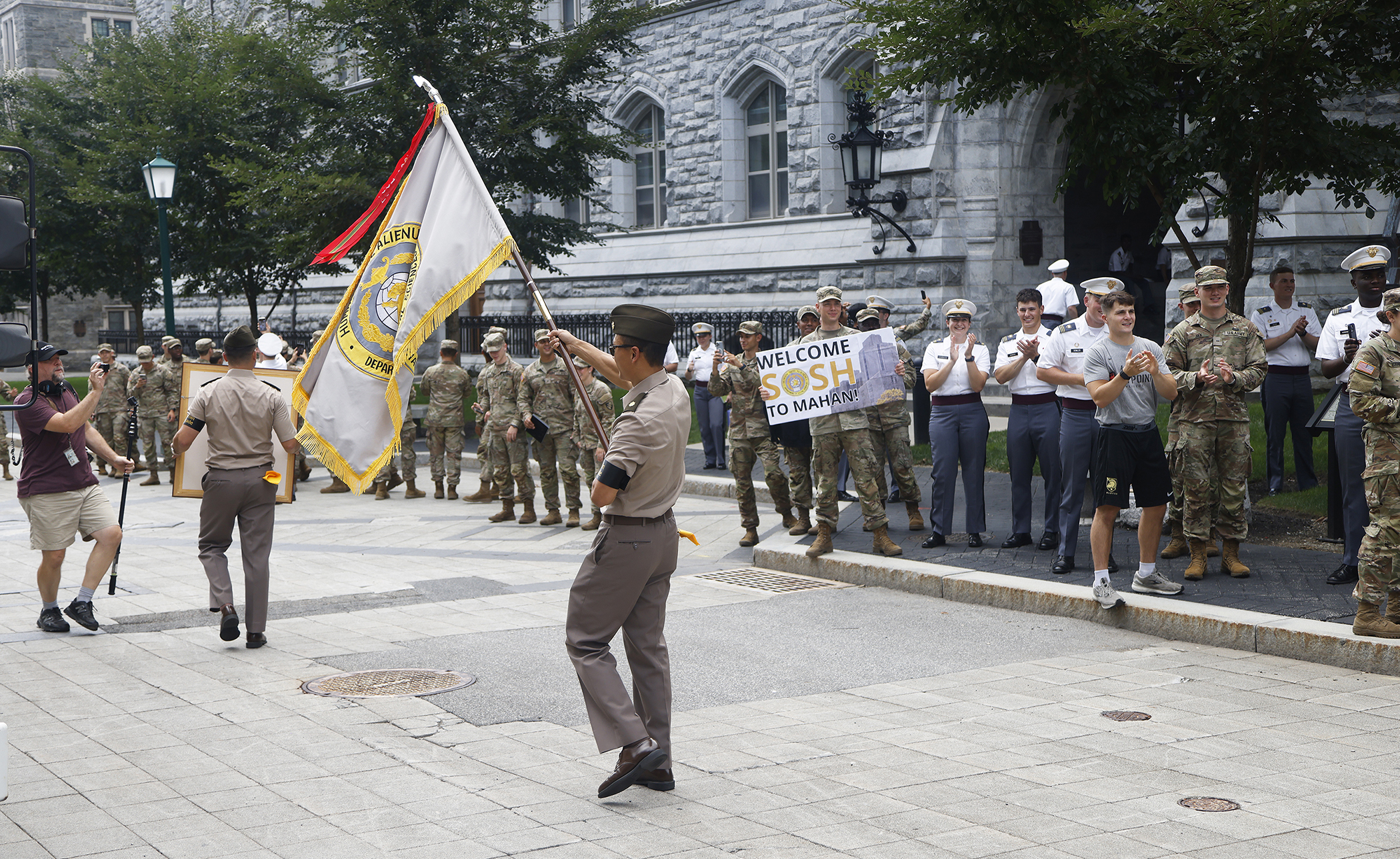As the new academic year begins this week at the U.S. Military Academy, the Department of Social Sciences (SOSH) is quickly assimilating to its new office space in Mahan Hall after spending the past 34 years in Lincoln Hall. To commemorate the moment, SOSH celebrated its past, present and future with a part solemn and part jovial event titled, “Farewell to Lincoln Hall” on Aug. 11 at West Point to mark its history at Lincoln Hall and to hail the “Lincoln Brigade’s” new four floors worth of space in Mahan Ha