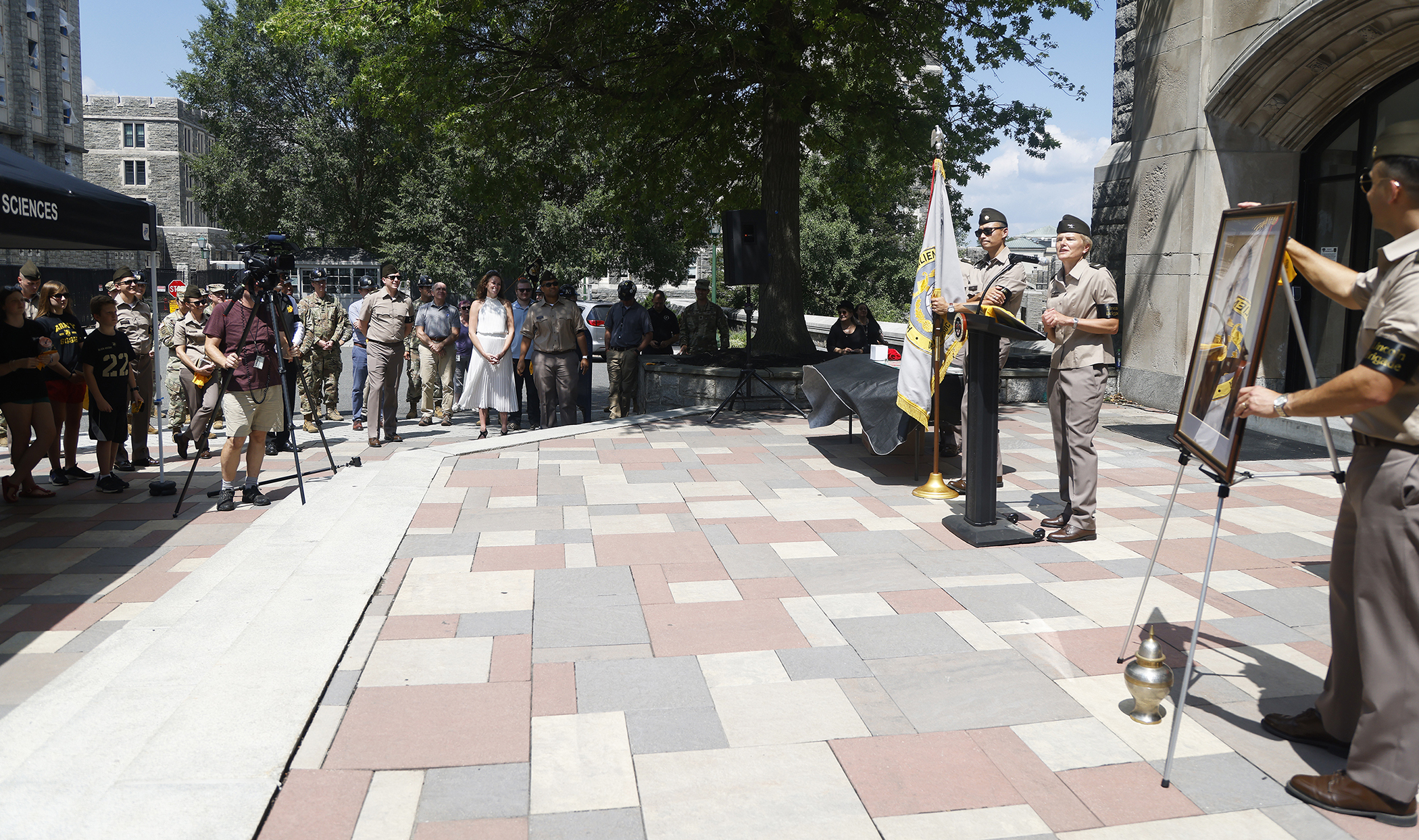 As the new academic year begins this week at the U.S. Military Academy, the Department of Social Sciences (SOSH) is quickly assimilating to its new office space in Mahan Hall after spending the past 34 years in Lincoln Hall. To commemorate the moment, SOSH celebrated its past, present and future with a part solemn and part jovial event titled, “Farewell to Lincoln Hall” on Aug. 11 at West Point to mark its history at Lincoln Hall and to hail the “Lincoln Brigade’s” new four floors worth of space in Mahan Ha