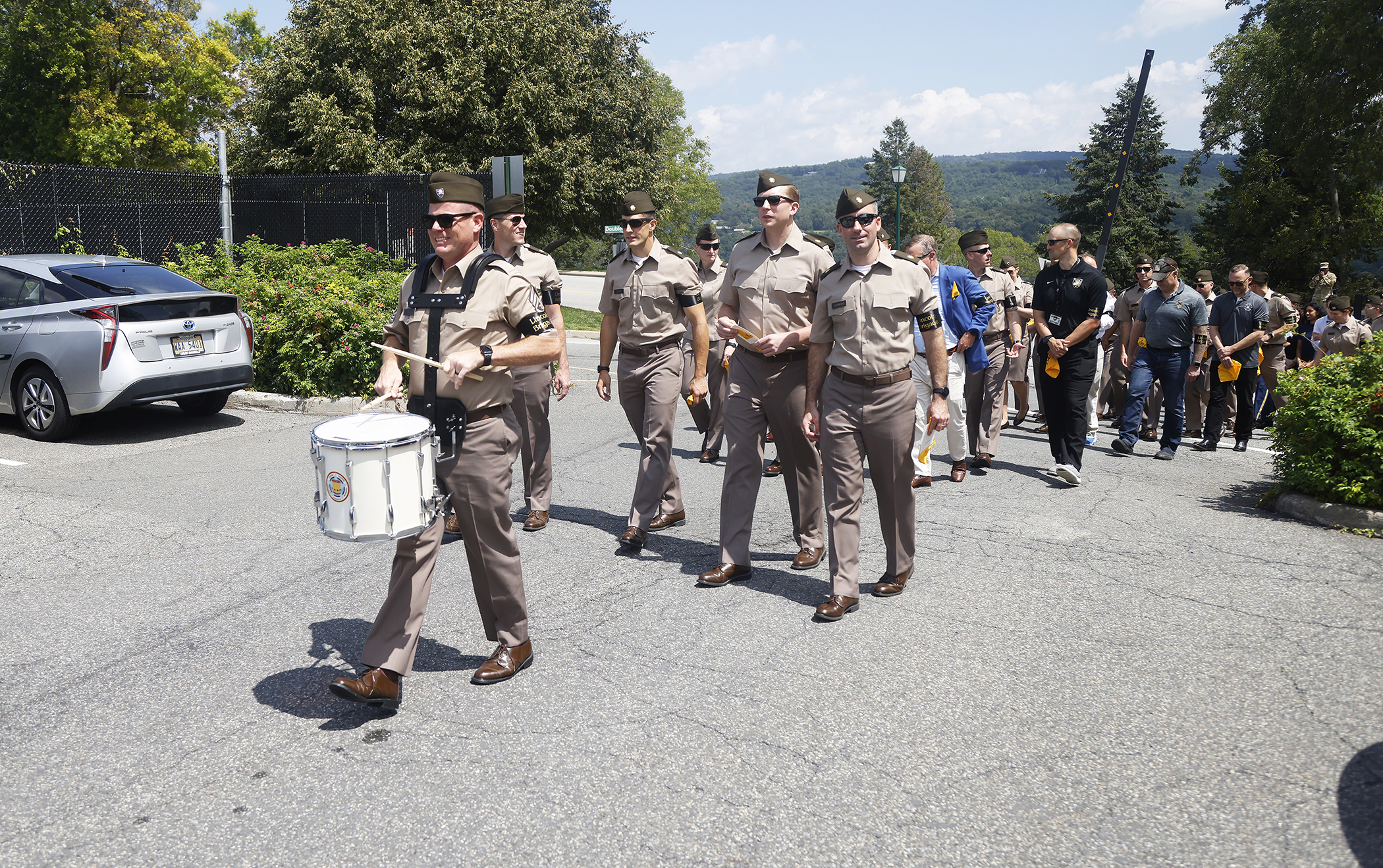 As the new academic year begins this week at the U.S. Military Academy, the Department of Social Sciences (SOSH) is quickly assimilating to its new office space in Mahan Hall after spending the past 34 years in Lincoln Hall. To commemorate the moment, SOSH celebrated its past, present and future with a part solemn and part jovial event titled, “Farewell to Lincoln Hall” on Aug. 11 at West Point to mark its history at Lincoln Hall and to hail the “Lincoln Brigade’s” new four floors worth of space in Mahan Ha