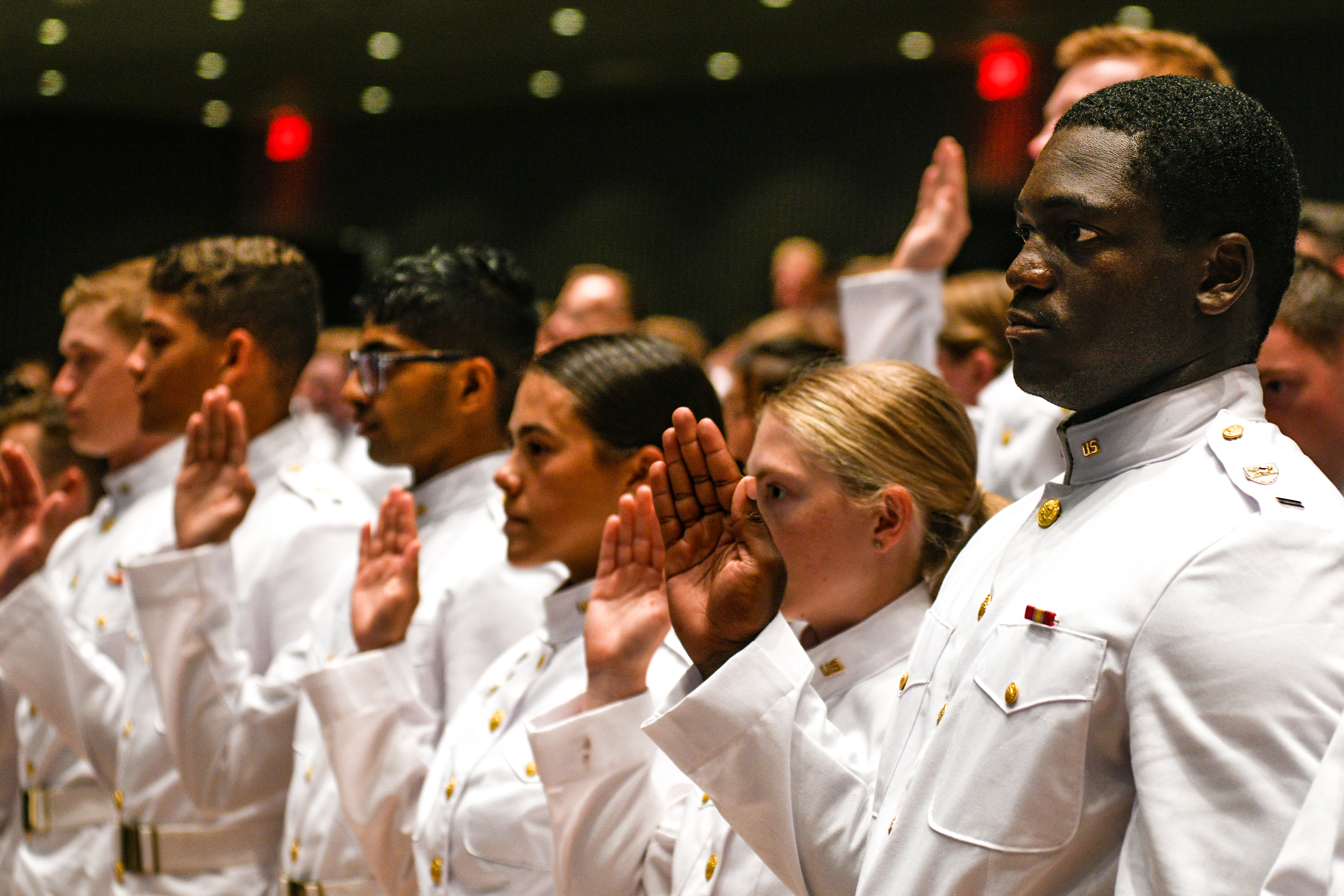 Members of the U.S. Military Academy Class of 2025 affirmed their commitment to serve in the U.S. Army upon graduation from West Point during the Affirmation Ceremony Aug. 13.    (Photo by Sgt. 1st Class Luisito Brooks/USMA PAO)