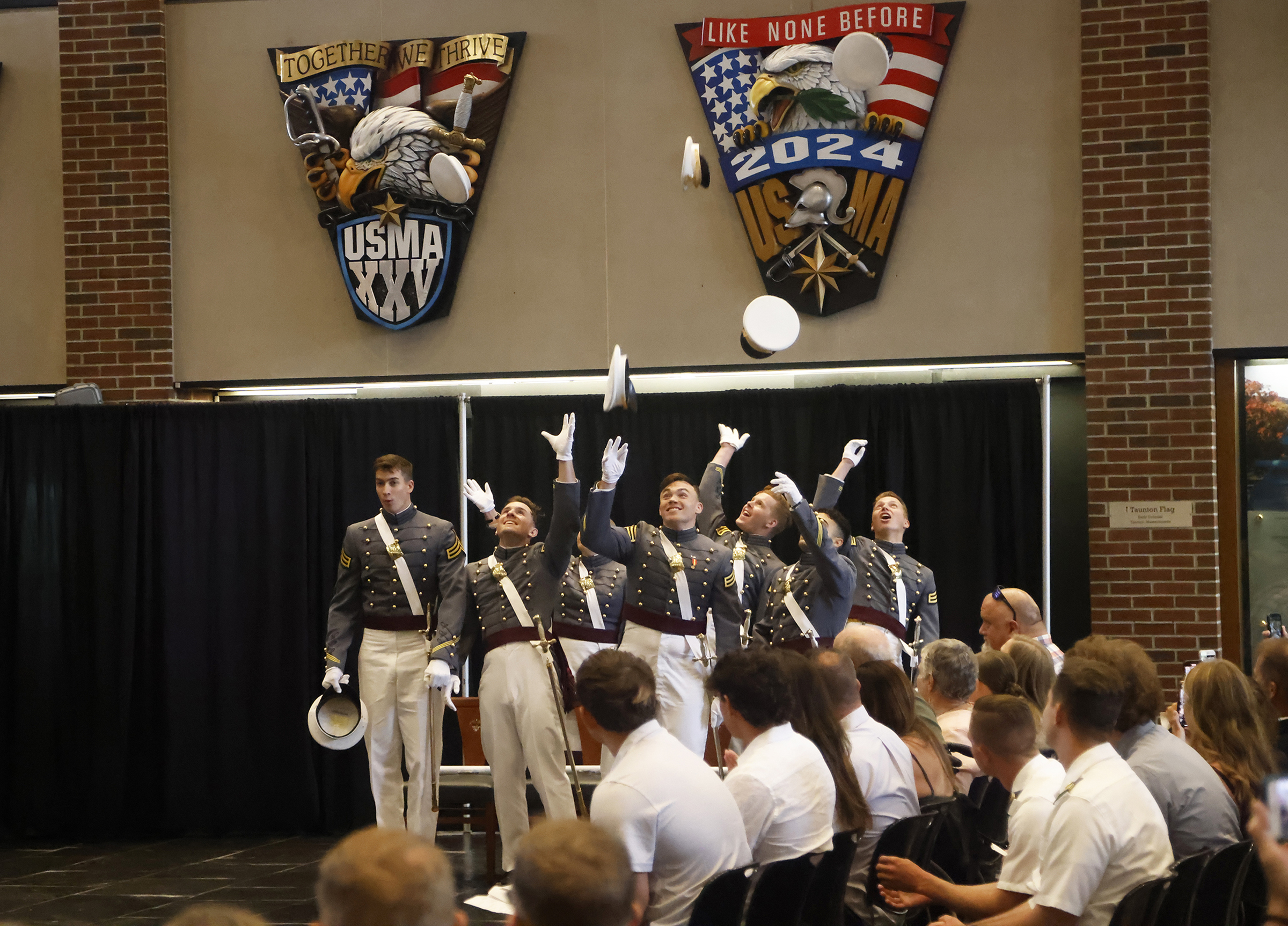 The U.S. Military Academy held an August Graduation and Commissioning Ceremony for seven members of the Class of 2023 at Crest Hall Aug. 3. USMA Superintendent Lt. Gen. Steven W. Gilland was the commencement speaker as Class of 2023 Cadets Miguel Aquino III, Vaughn Campbell, Armando Flores IV, William Foran, Owen Grile, Luke Hester and Madeleine Wilkes all received their diplomas. They all commissioned as officers and received their second lieutenant bars expect one graduate due to injury. Members of the US