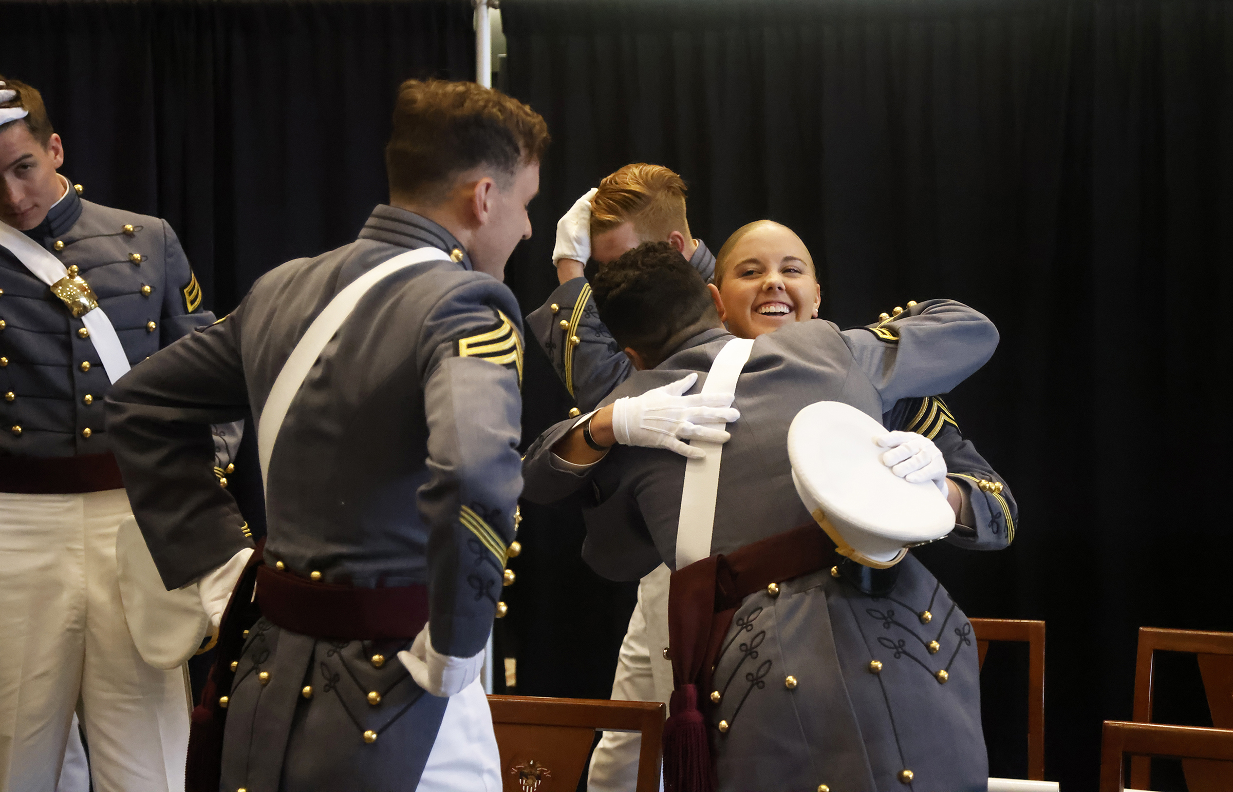 The U.S. Military Academy held an August Graduation and Commissioning Ceremony for seven members of the Class of 2023 at Crest Hall Aug. 3. USMA Superintendent Lt. Gen. Steven W. Gilland was the commencement speaker as Class of 2023 Cadets Miguel Aquino III, Vaughn Campbell, Armando Flores IV, William Foran, Owen Grile, Luke Hester and Madeleine Wilkes all received their diplomas. They all commissioned as officers and received their second lieutenant bars expect one graduate due to injury. Members of the US