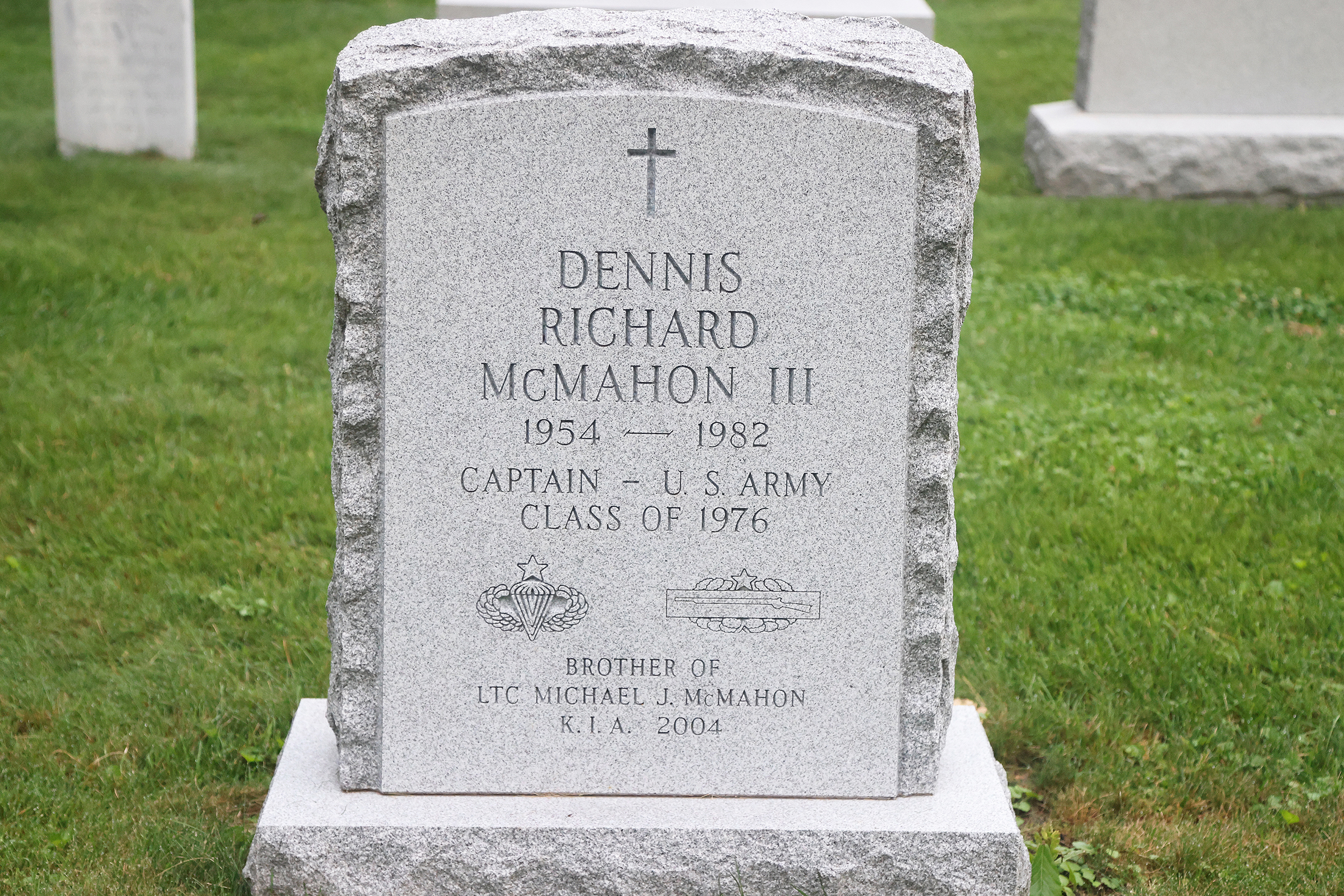 During this summer’s air assault detail, much like the other West Point summer details such as Cadet Field Training, it is named after a graduate who died in the recent era of the Global War on Terrorism. This year’s air assault detail is named Task Force McMahon after Class of 2025 Cadet Dennis Richard “Ricky” McMahon’s dad, Lt. Col. Michael Jerome McMahon, a 1985 U.S. Military Academy graduate, who died in a plane crash in Bamiyan, Afghanistan, in 2004.  McMahon, a Systems and Decision Sciences major, is 