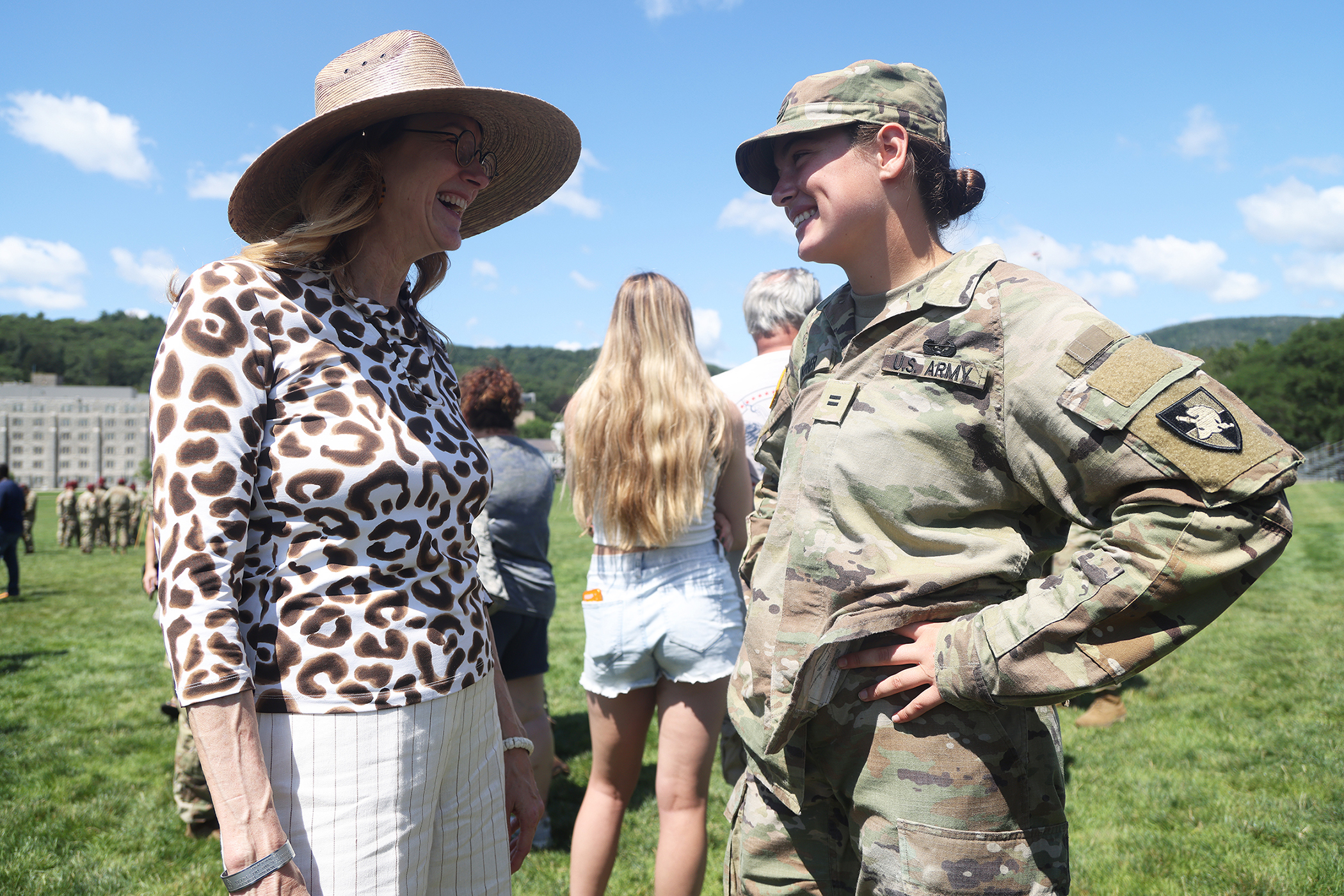 During this summer’s air assault detail, much like the other West Point summer details such as Cadet Field Training, it is named after a graduate who died in the recent era of the Global War on Terrorism. This year’s air assault detail is named Task Force McMahon after Class of 2025 Cadet Dennis Richard “Ricky” McMahon’s dad, Lt. Col. Michael Jerome McMahon, a 1985 U.S. Military Academy graduate, who died in a plane crash in Bamiyan, Afghanistan, in 2004.  McMahon, a Systems and Decision Sciences major, is 