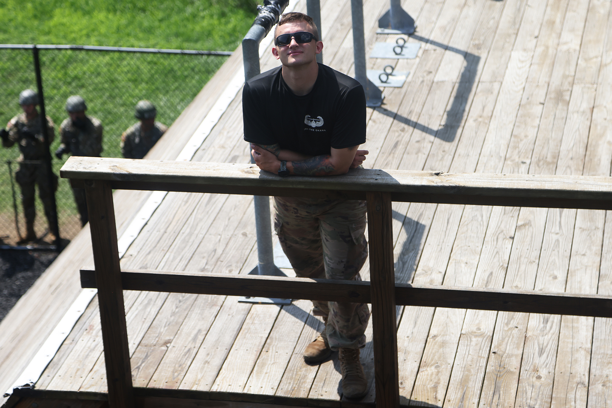 During this summer’s air assault detail, much like the other West Point summer details such as Cadet Field Training, it is named after a graduate who died in the recent era of the Global War on Terrorism. This year’s air assault detail is named Task Force McMahon after Class of 2025 Cadet Dennis Richard “Ricky” McMahon’s dad, Lt. Col. Michael Jerome McMahon, a 1985 U.S. Military Academy graduate, who died in a plane crash in Bamiyan, Afghanistan, in 2004.  McMahon, a Systems and Decision Sciences major, is 