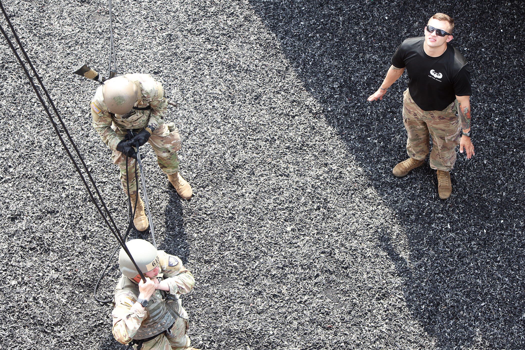 During this summer’s air assault detail, much like the other West Point summer details such as Cadet Field Training, it is named after a graduate who died in the recent era of the Global War on Terrorism. This year’s air assault detail is named Task Force McMahon after Class of 2025 Cadet Dennis Richard “Ricky” McMahon’s dad, Lt. Col. Michael Jerome McMahon, a 1985 U.S. Military Academy graduate, who died in a plane crash in Bamiyan, Afghanistan, in 2004.  McMahon, a Systems and Decision Sciences major, is 