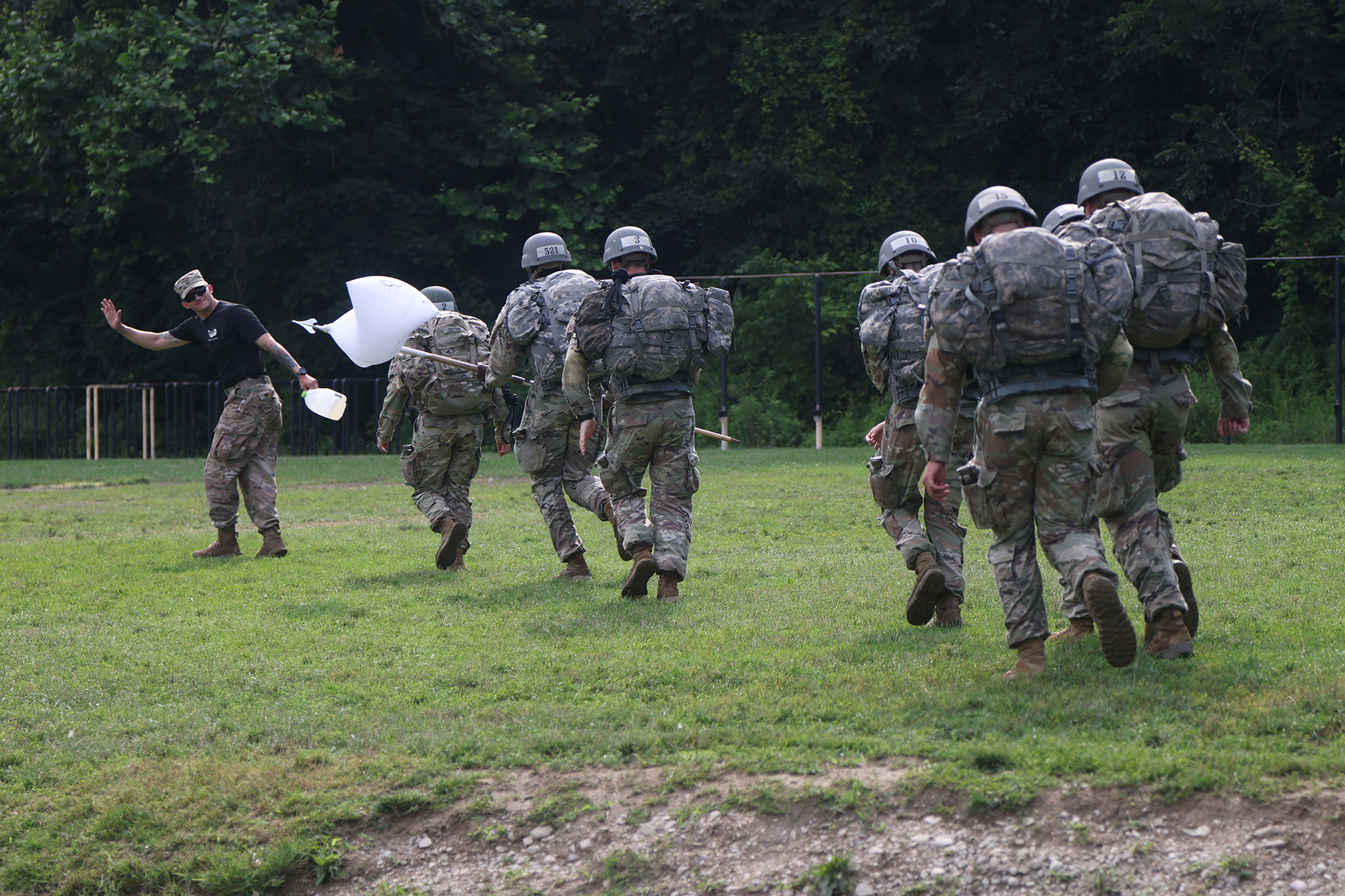 During this summer’s air assault detail, much like the other West Point summer details such as Cadet Field Training, it is named after a graduate who died in the recent era of the Global War on Terrorism. This year’s air assault detail is named Task Force McMahon after Class of 2025 Cadet Dennis Richard “Ricky” McMahon’s dad, Lt. Col. Michael Jerome McMahon, a 1985 U.S. Military Academy graduate, who died in a plane crash in Bamiyan, Afghanistan, in 2004.  McMahon, a Systems and Decision Sciences major, is 
