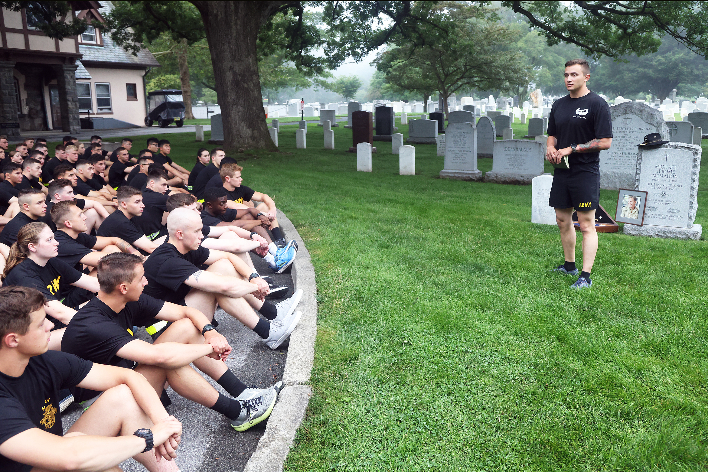 During this summer’s air assault detail, much like the other West Point summer details such as Cadet Field Training, it is named after a graduate who died in the recent era of the Global War on Terrorism. This year’s air assault detail is named Task Force McMahon after Class of 2025 Cadet Dennis Richard “Ricky” McMahon’s dad, Lt. Col. Michael Jerome McMahon, a 1985 U.S. Military Academy graduate, who died in a plane crash in Bamiyan, Afghanistan, in 2004.  McMahon, a Systems and Decision Sciences major, is 