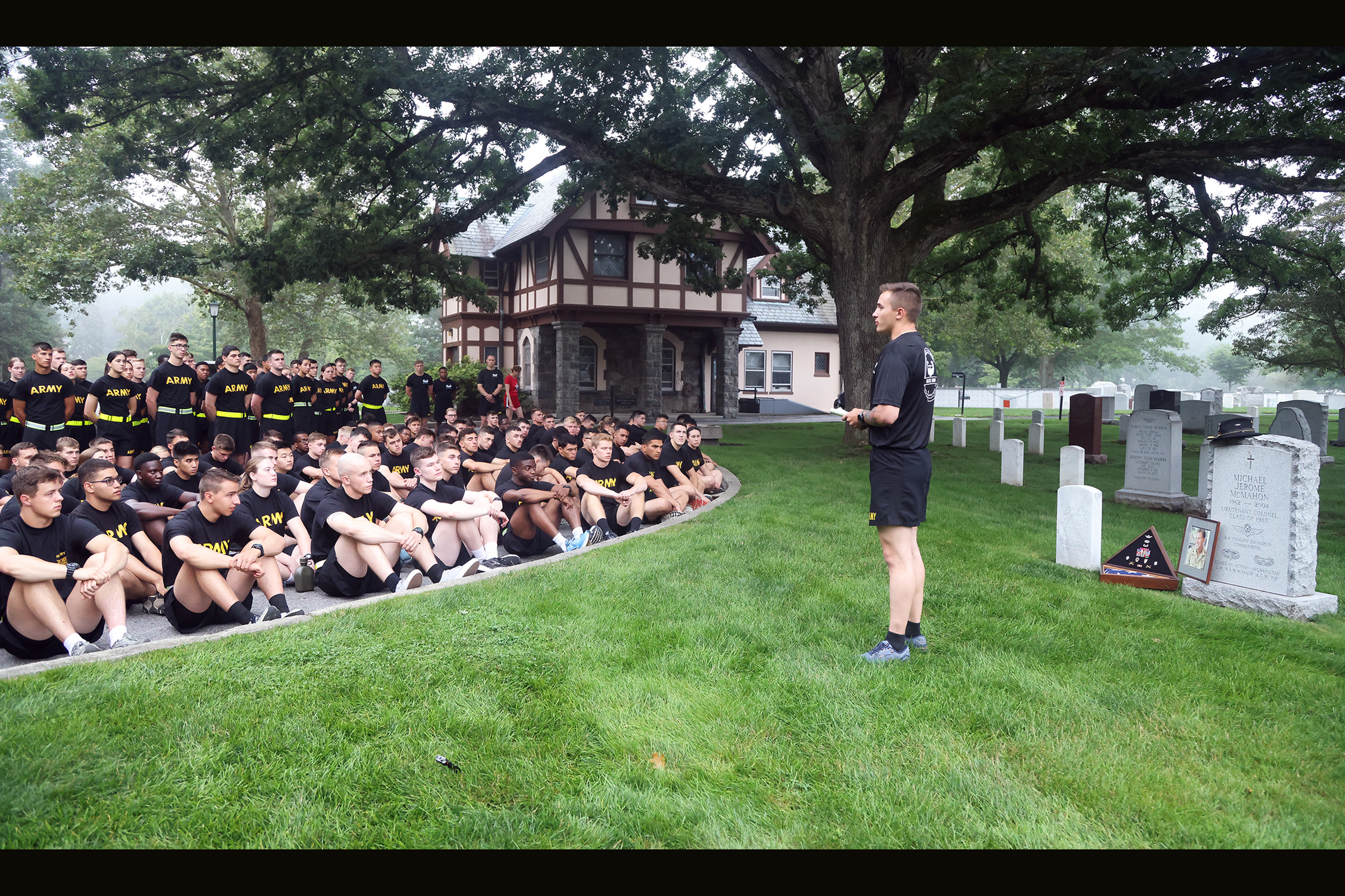 During this summer’s air assault detail, much like the other West Point summer details such as Cadet Field Training, it is named after a graduate who died in the recent era of the Global War on Terrorism. This year’s air assault detail is named Task Force McMahon after Class of 2025 Cadet Dennis Richard “Ricky” McMahon’s dad, Lt. Col. Michael Jerome McMahon, a 1985 U.S. Military Academy graduate, who died in a plane crash in Bamiyan, Afghanistan, in 2004.  McMahon, a Systems and Decision Sciences major, is 