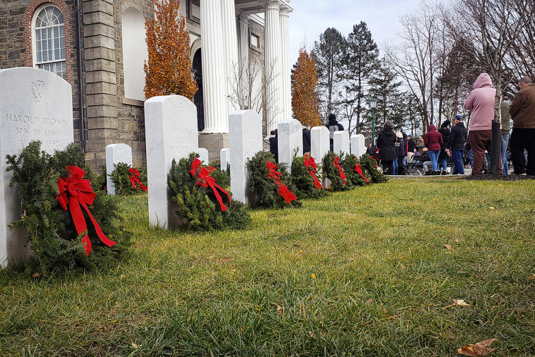 Family, friends honor fallen during Wreaths Across America ceremony