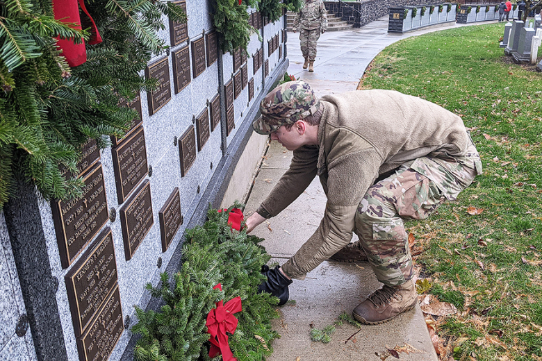 West Point celebrates Wreaths Across America, places wreaths in