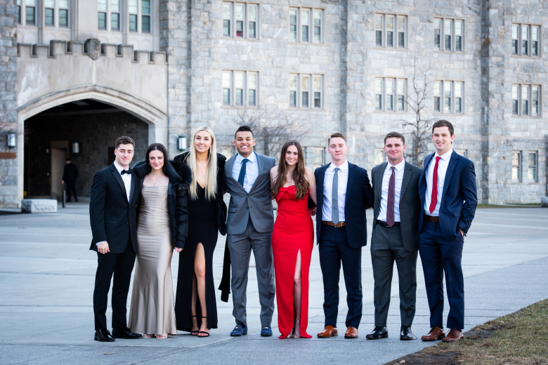 It is a rite of passage for Firsties to mark hitting their final 100 days at the U.S. Military Academy with a break to celebrate their exploits during 100th Night Weekend. The cadets of the Class of 2023 enjoyed their moment Saturday with the annual banquet and 100th Night Show. The evening’s guest speaker was retired Gen. Austin Scott Miller, a 1983 USMA graduate who last commanded all U.S. and NATO forces in Afghanistan in 2021 before his retirement.    (Photo by Elizabeth Woodruff/USMA PAO)