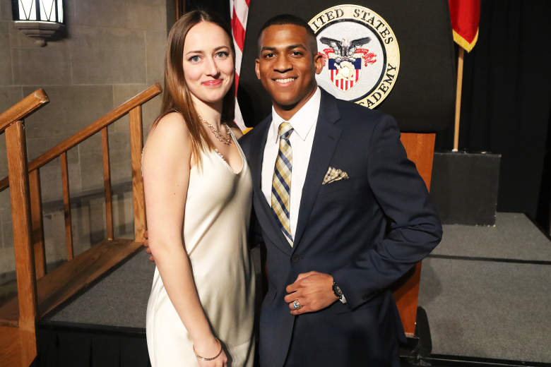 It is a rite of passage for Firsties to mark hitting their final 100 days at the U.S. Military Academy with a break to celebrate their exploits during 100th Night Weekend. The cadets of the Class of 2023 enjoyed their moment Saturday with the annual banquet and 100th Night Show. The evening’s guest speaker was retired Gen. Austin Scott Miller, a 1983 USMA graduate who last commanded all U.S. and NATO forces in Afghanistan in 2021 before his retirement.    (Photo by Eric S. Bartelt/PV)