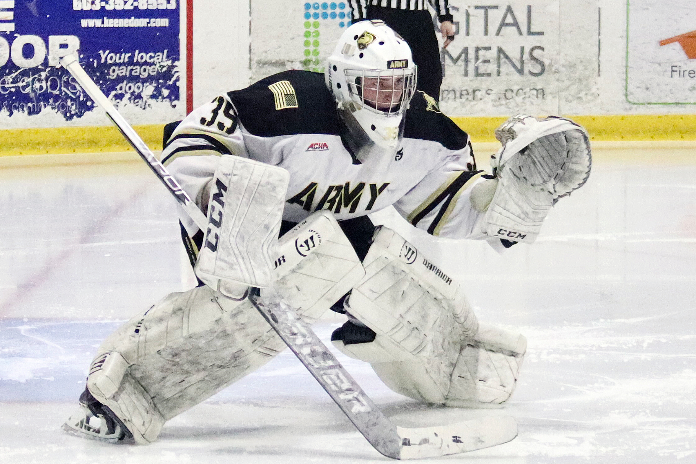 For the first time in program history, Army West Point's club hockey team advanced to the American Collegiate Hockey Association Division II National Championship.   The Black Knights (21-4-2) punched their ticket to next month's 16-team national field by defeating Boston University and the University of Massachusetts, 6-5 and 4-1, respectively, at the ACHA Northeast Regionals on Feb. 24 and 25 at Keene Ice in Keene, N.H.   (Photo by Army West Point Club Hockey)