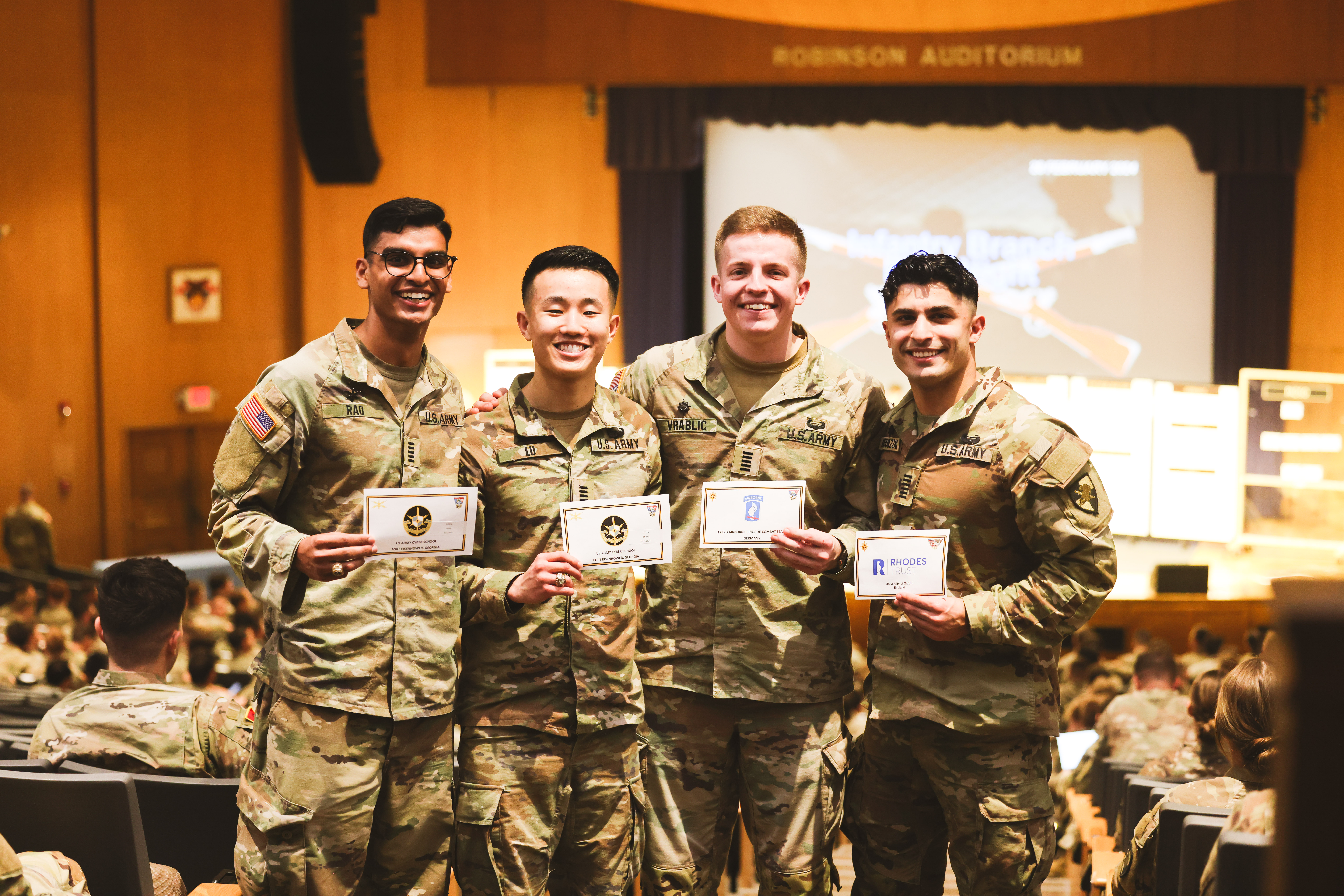 Cadets from the U.S. Military Academy Class of 2024 gathered at various locations to select their first Army duty station during the annual Post Night event on Feb. 28 at West Point.   Post Night is conducted using a draft-style process based on the Cadet Order of Merit list, allowing cadets to select their duty station based on where they rank from highest to lowest on the OML.   Leading up to Post Night, the Department of Military Instruction’s Accessions Division educates cadets about not just the availa