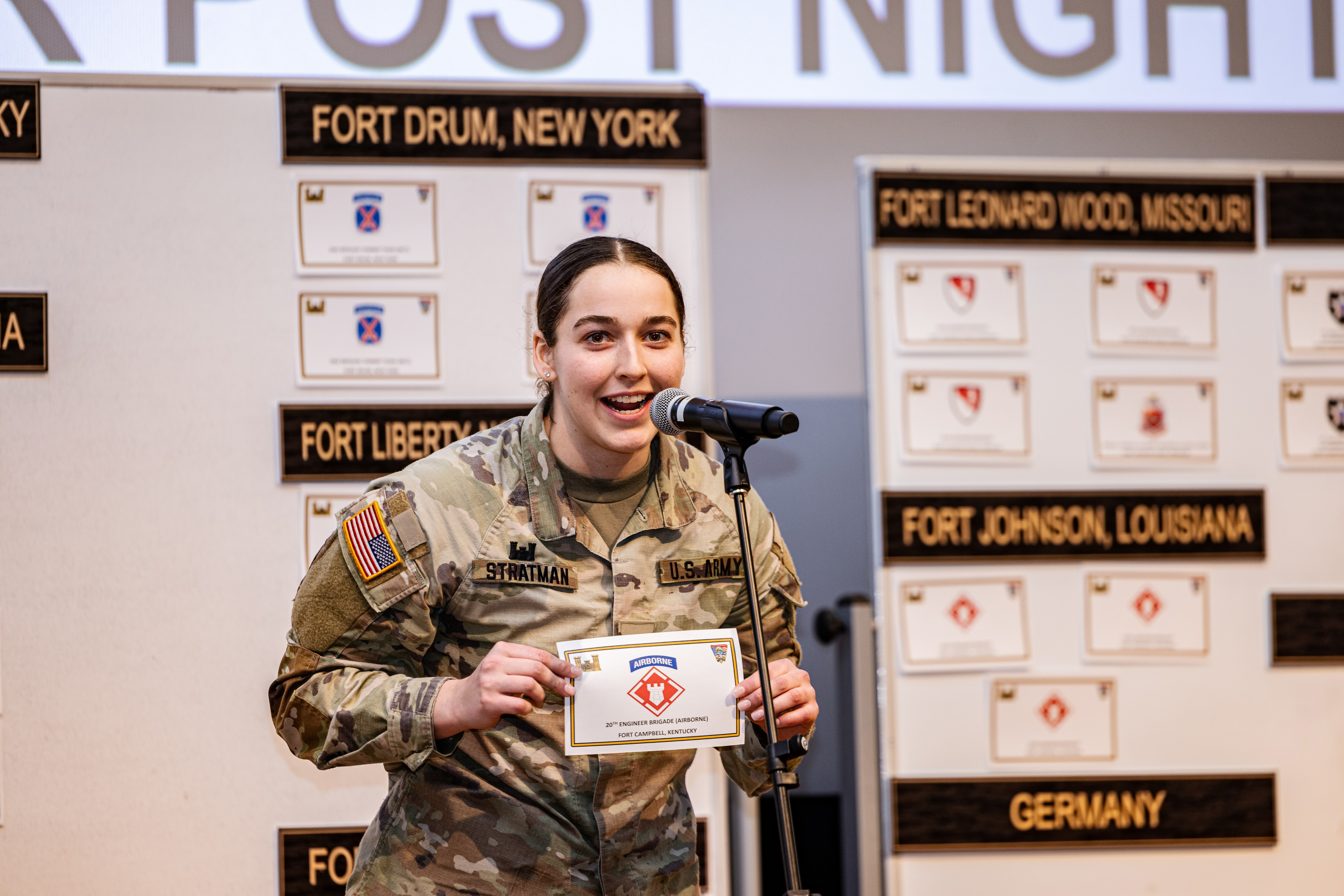 Cadets from the U.S. Military Academy Class of 2024 gathered at various locations to select their first Army duty station during the annual Post Night event on Feb. 28 at West Point.   Post Night is conducted using a draft-style process based on the Cadet Order of Merit list, allowing cadets to select their duty station based on where they rank from highest to lowest on the OML.   Leading up to Post Night, the Department of Military Instruction’s Accessions Division educates cadets about not just the availa