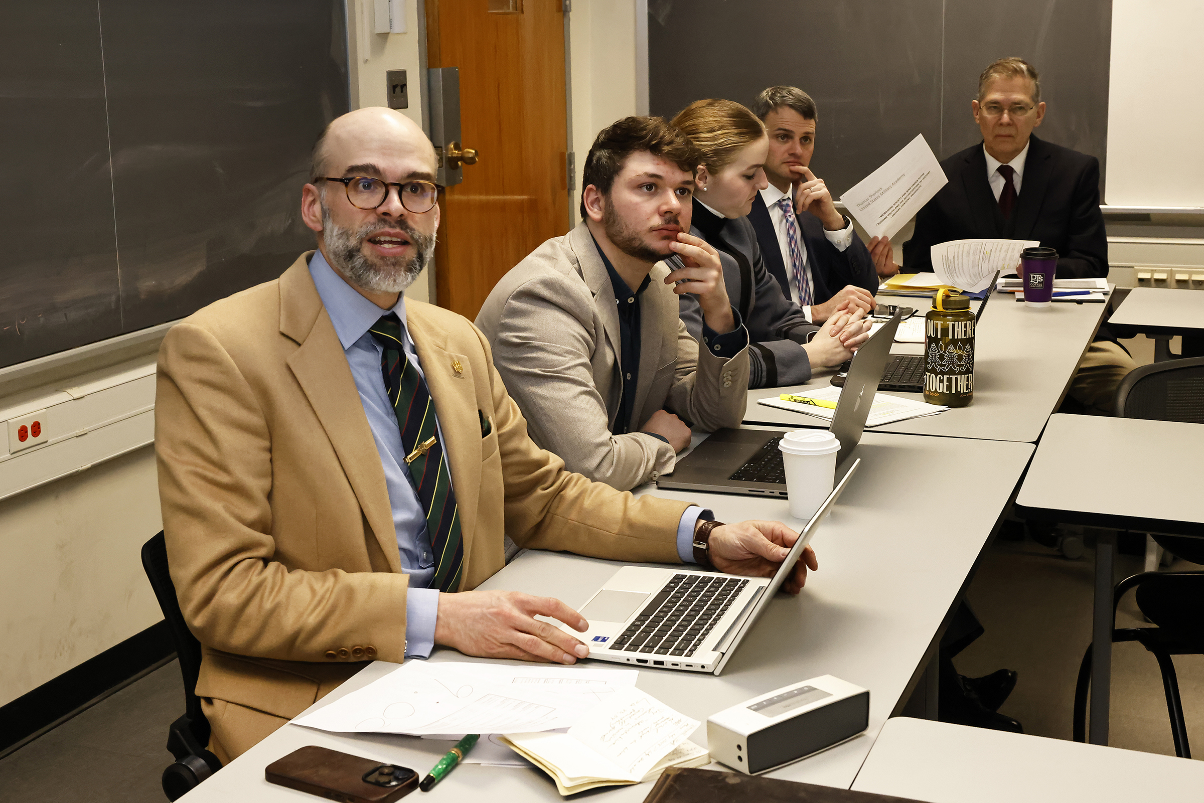 The Department of Social Sciences hosted its third annual International Security Seminar with the theme “States, Societies and Security in the 21st Century,” Feb. 7-8 at various locations at the U.S. Military Academy. The emphasis behind the event is to bring partners and allies together to West Point and discuss dealing with global rivals and deliberate on talking points during panel discussions.  (Photo by Eric S. Bartelt/USMA PAO)