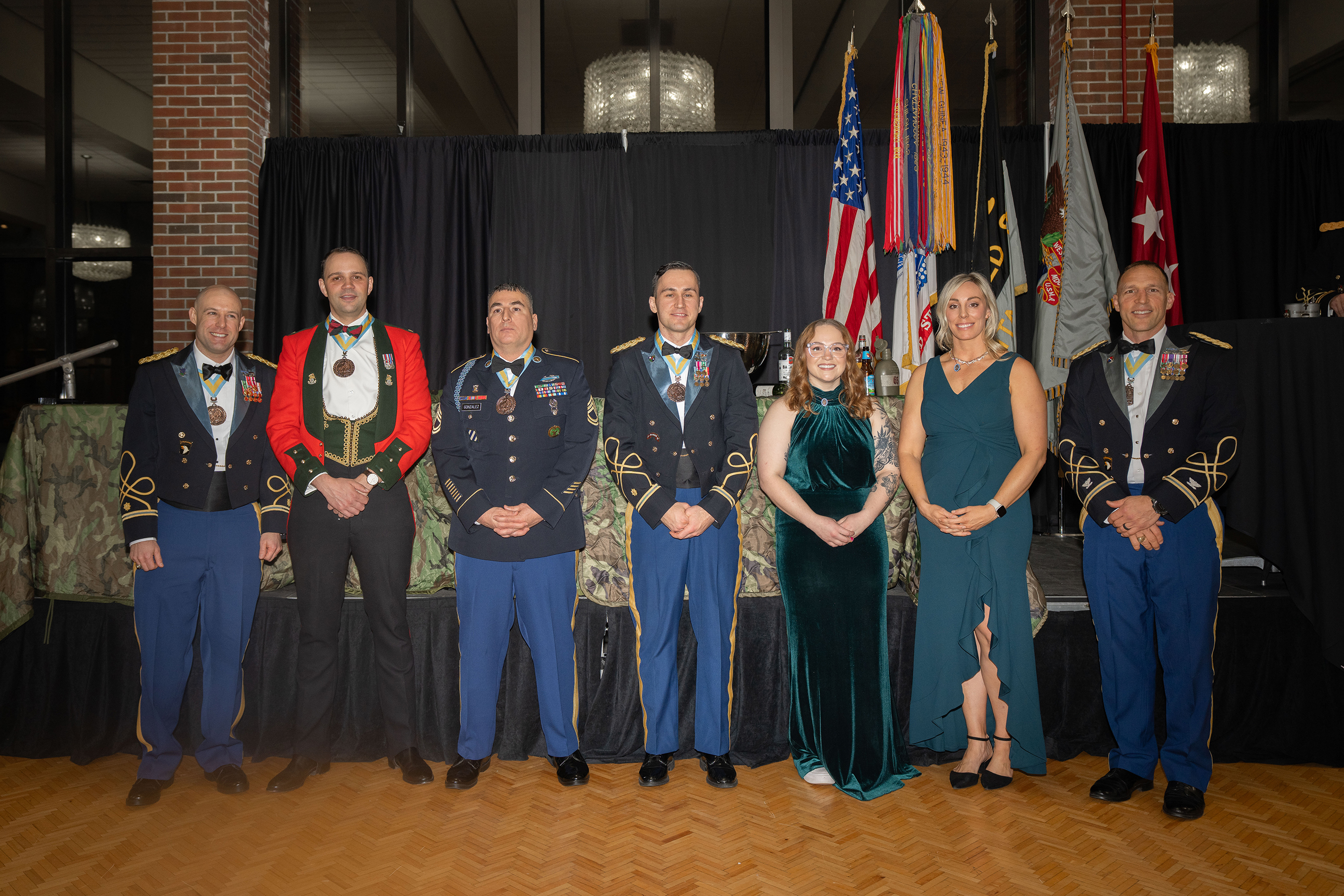 In a poignant celebration of dedication and service, the National Infantry Association West Point Chapter hosted the distinguished 20th annual National Infantry Association Ball on Jan. 26 at Eisenhower Hall. This event, steeped in tradition, served as a profound reminder of the sacrifices made by those within the Infantry community.  (Photo by Class of 2025 Cadet Noah Murray)