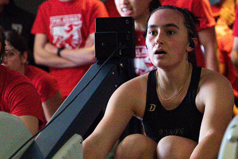 The U.S. Military Academy’s crew team hosted the Royal Military College of Canada’s rowing team during an annual competition between academies on Saturday at the Caufield Boathouse.   Photo by Class of 2025 Cadet  Matthew Griffin