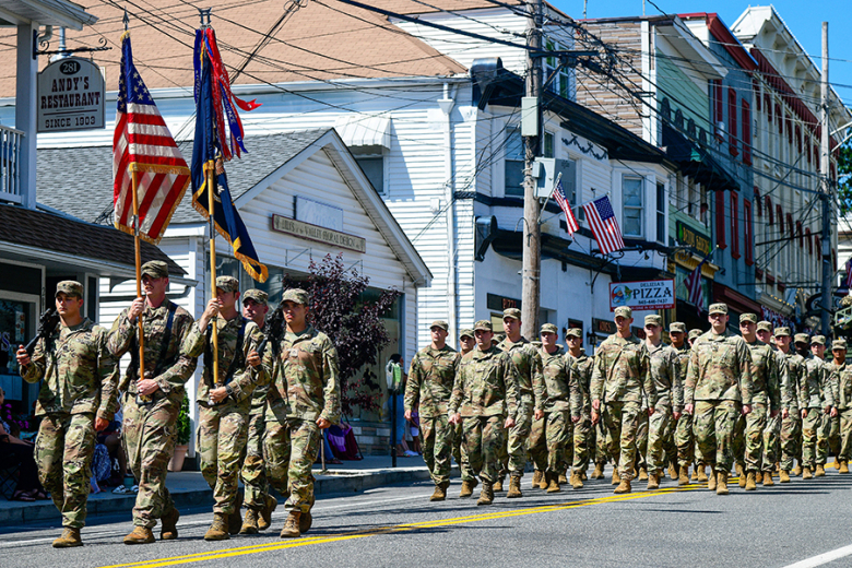 Soldiers assigned to Task Force Leader  participated in the Independence Day parade.   	Photos by Sgt. 1st Class Luisito Brooks/USMA PAO
