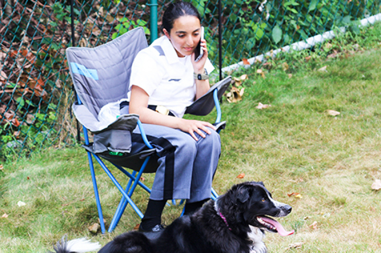 West Pointʼs community members gathered at The Plain to play host to over 1,200 new cadets who enjoyed a dayʼs rest during the Ice Cream Social, also known as New Cadet Visitation Day. (Below) The new cadets had a chance to relax and eat some snacks and call loved ones from the homes of West Point community members.  
