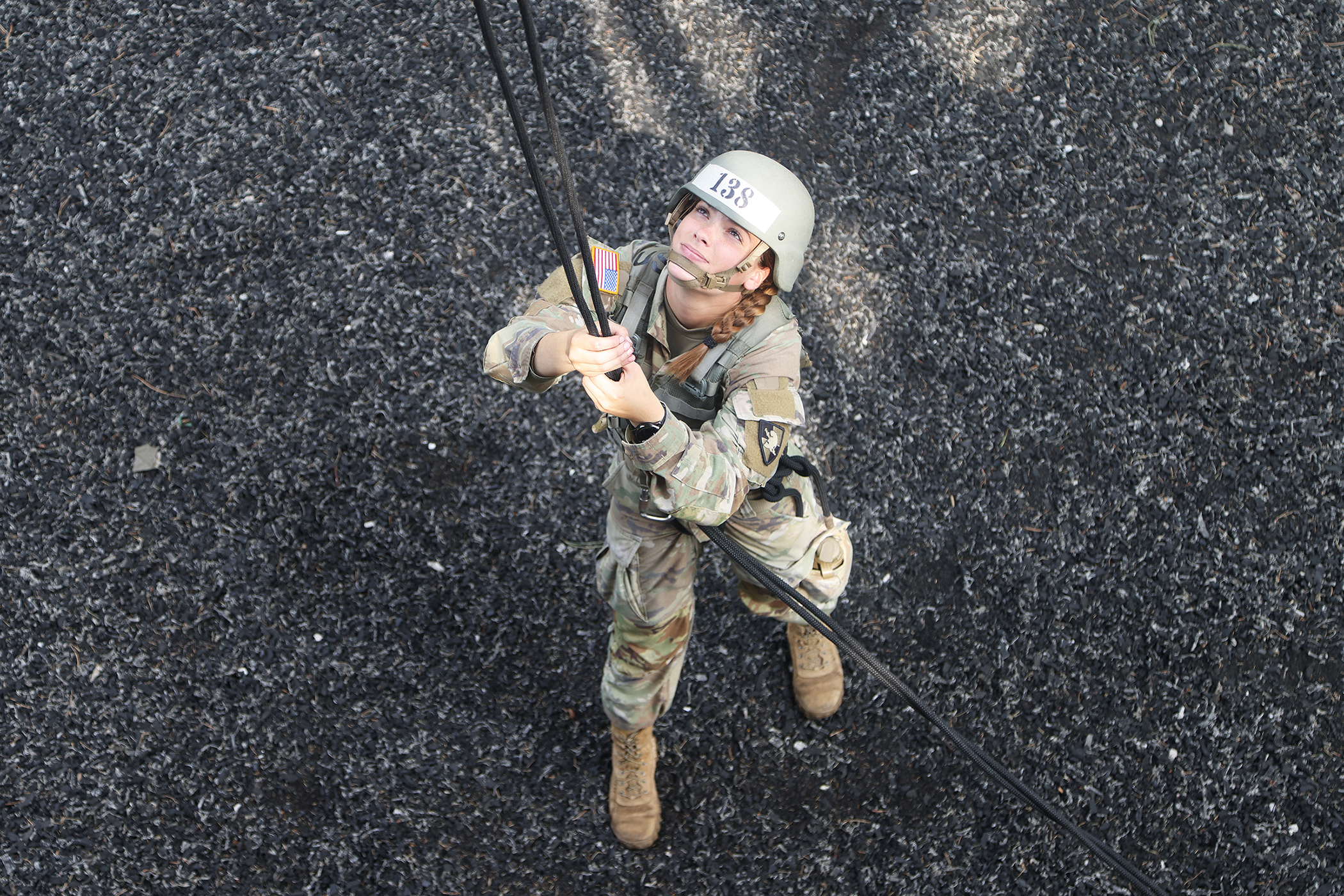Cadets, ROTC cadets, Summer Task Force members and U.S. Military Academy staff and faculty participated in air assault training on South Dock at West Point. The trainee candidates are trained in air assault operations, sling-load operations and rappelling during the 10-day course. Upon graduation of the course, each Soldier will be able to perform skills required to make maximum use of helicopter assets in training and in combat to support their unit operations. Air assault school is one of the most physica