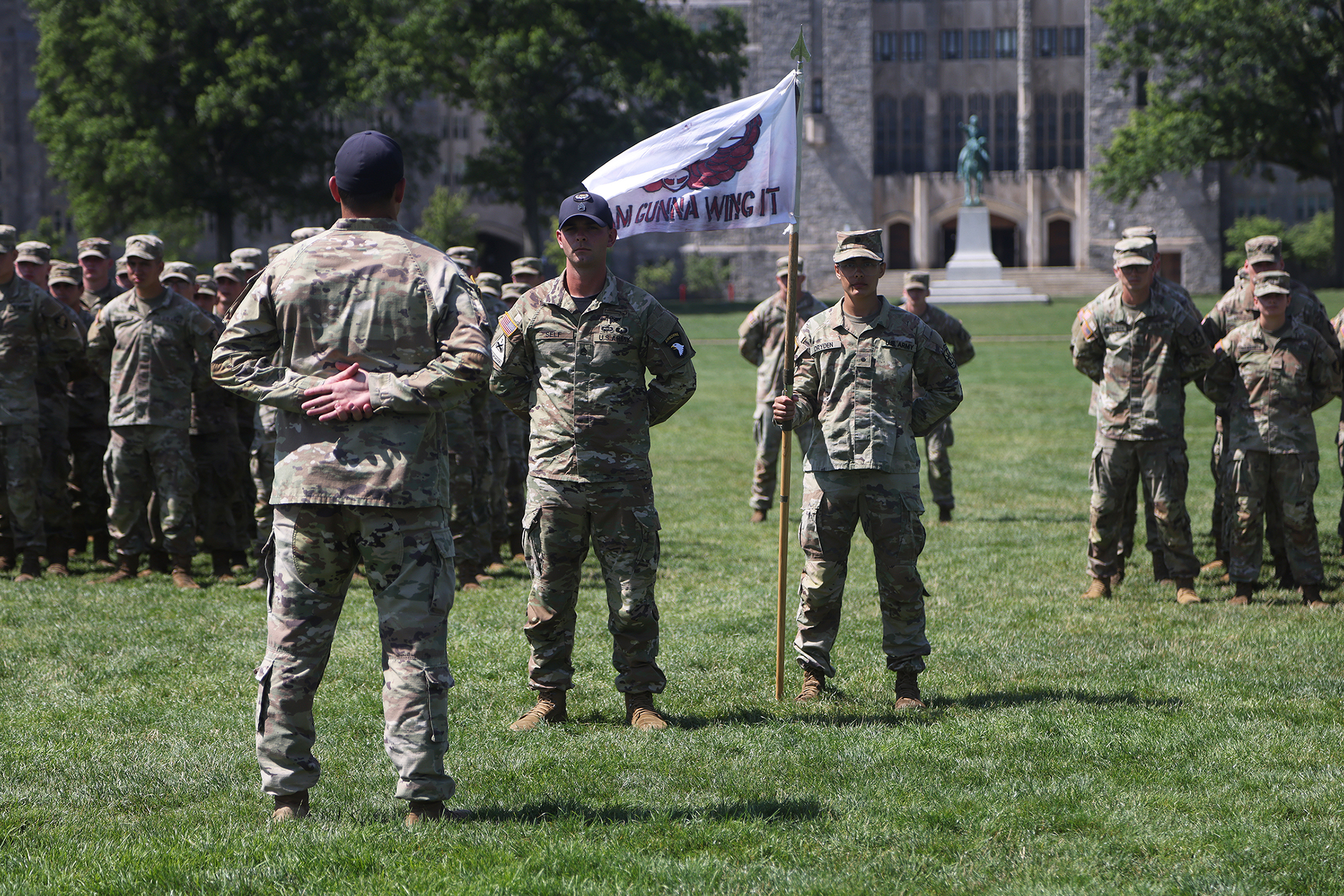 Cadets, ROTC cadets, Summer Task Force members and U.S. Military Academy staff and faculty participated in air assault training on South Dock at West Point. The trainee candidates are trained in air assault operations, sling-load operations and rappelling during the 10-day course. Upon graduation of the course, each Soldier will be able to perform skills required to make maximum use of helicopter assets in training and in combat to support their unit operations. Air assault school is one of the most physica
