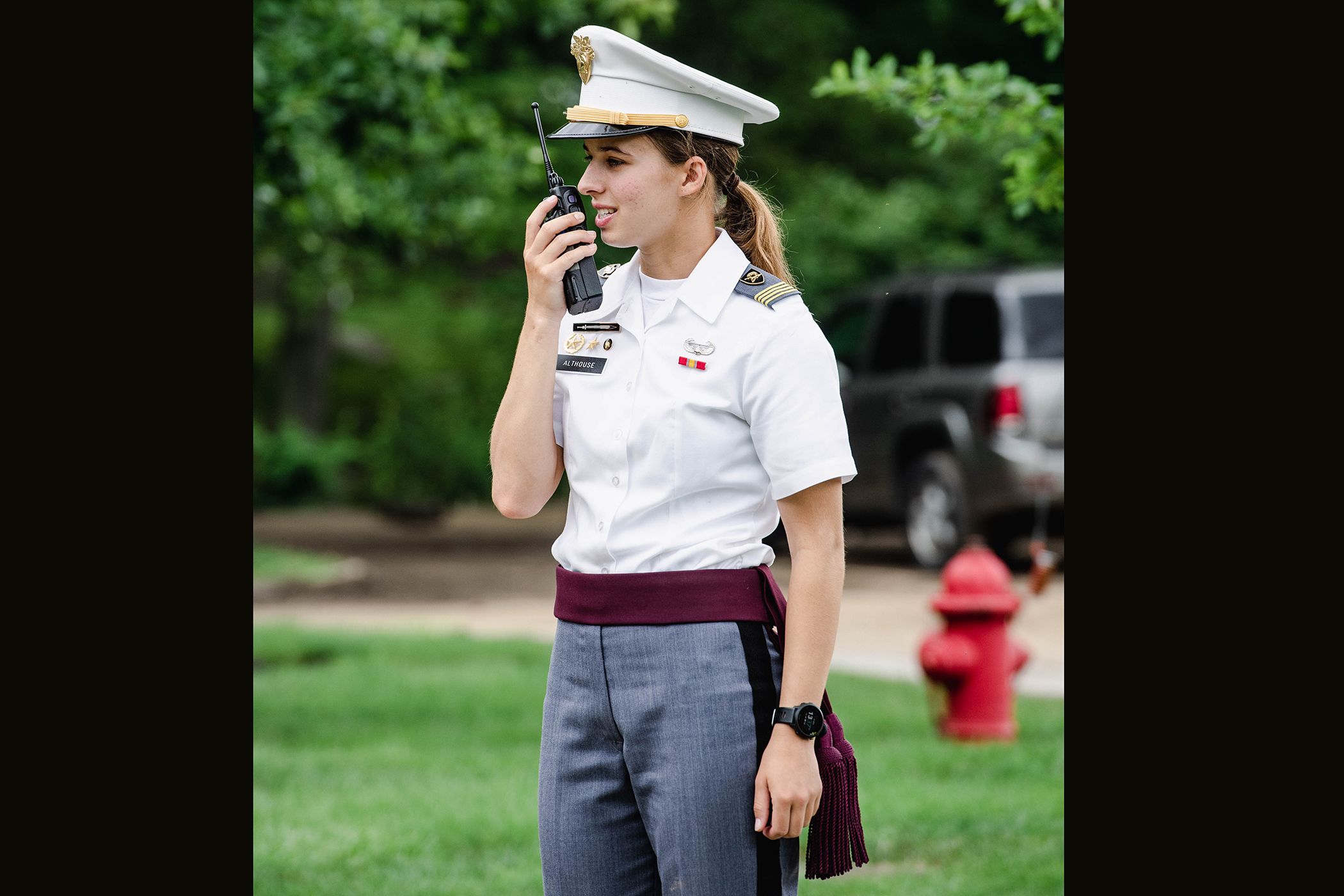 The U.S. Military Academy Preparatory School conducted Cadet Candidate Basic Training Reception Day on July 10 at USMAPS at West Point. Seventy-one cadet cadre will spend the next three weeks working with 237 cadet candidates on building their military skills before the academic year begins in August.      (Photo by Elizabeth Woodruff/USMA PAO)