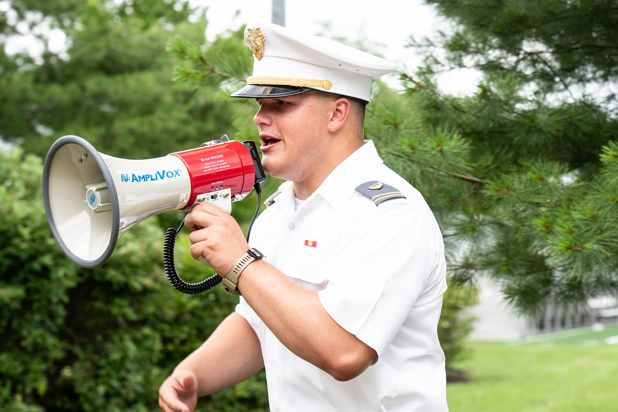The U.S. Military Academy Preparatory School conducted Cadet Candidate Basic Training Reception Day on July 10 at USMAPS at West Point. Seventy-one cadet cadre will spend the next three weeks working with 237 cadet candidates on building their military skills before the academic year begins in August.      (Photo by Elizabeth Woodruff/USMA PAO)