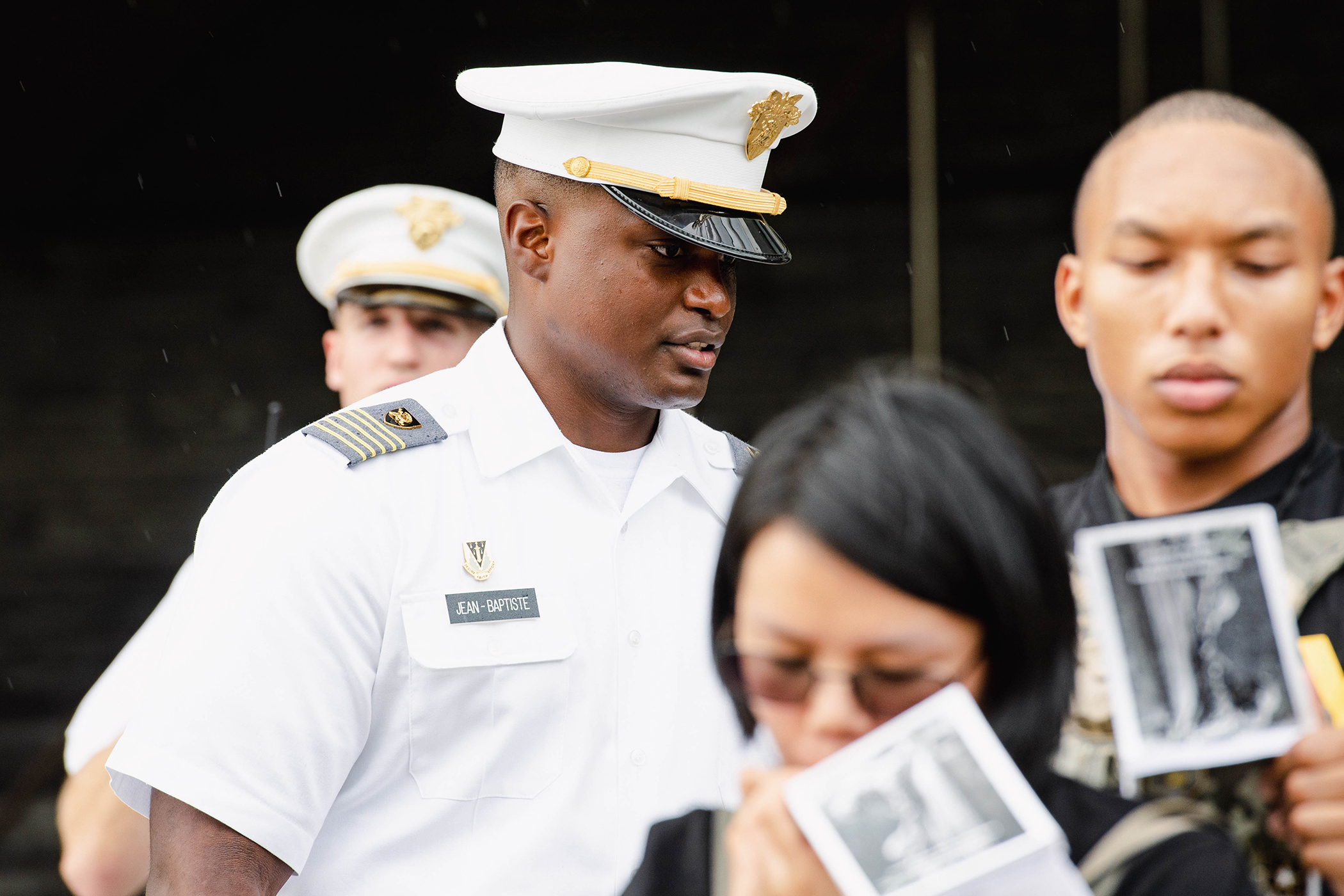 The U.S. Military Academy Preparatory School conducted Cadet Candidate Basic Training Reception Day on July 10 at USMAPS at West Point. Seventy-one cadet cadre will spend the next three weeks working with 237 cadet candidates on building their military skills before the academic year begins in August.      (Photo by Elizabeth Woodruff/USMA PAO)