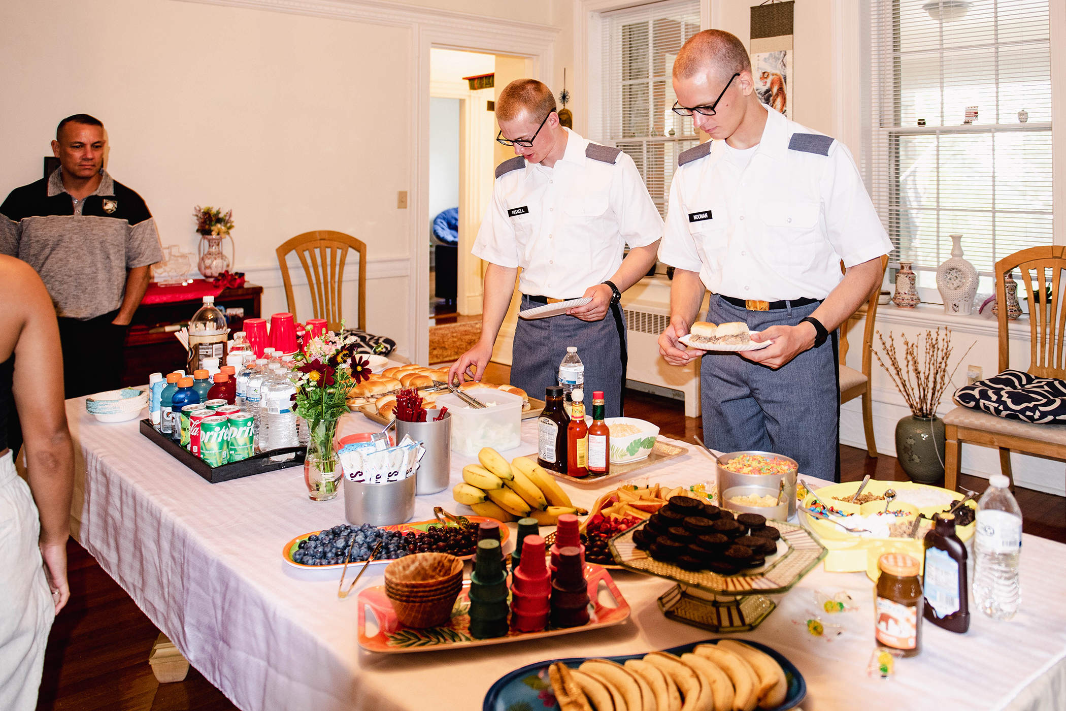 West Point families, faculty, coaches and staff hosted the Class of 2027 for New Cadet Visitation Day, also known as the “Ice Cream Social,” July 16 at the U.S. Military Academy. It was an opportunity for approximately 1,250 new cadets to learn more about their hosts, relax and reconnect with loved ones. (Photo by Elizabeth Woodruff/USMA PAO)