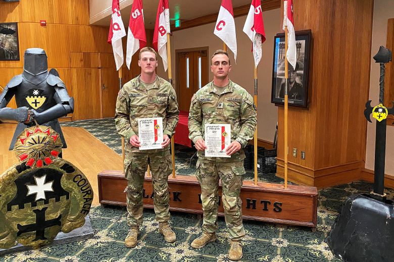 Cadets earn cavalry spurs after Cavalry Spur Ride United States