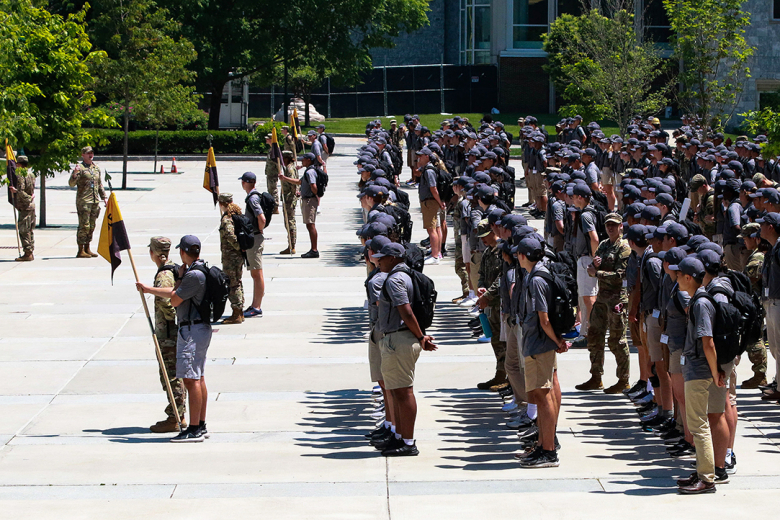 Between May 28-June 10, the West Point Summer Leaders Experience provided rising high school seniors with two, weeklong immersions into the academic, military and social life of a cadet. At SLE, the candidates explored West Point from all angles, including its high-tech educational facilities (bottom left), team-building athletic activities, realistic military training (bottom right and left) and formations (above). SLE launched the U.S. Military Academyʼs Class of 2027 admissions cycle. More than 5,260 