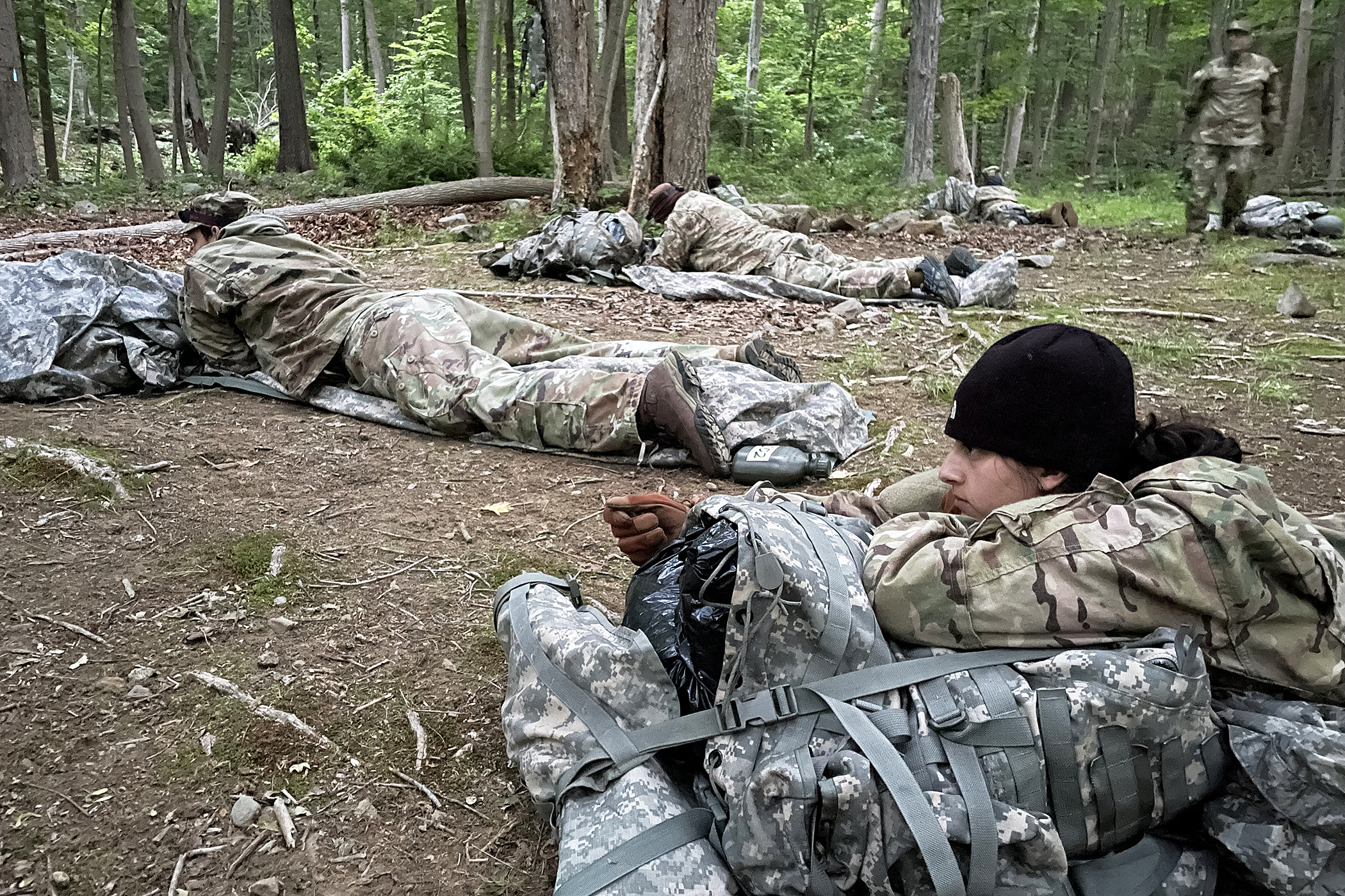 The Civilian-Military Experience (CivMX) was a three-day, two-night immersive Cadet Summer Training opportunity for 19 Army civilian staff, faculty and coaches from across the U.S. Military Academy from June 7-9 at Camp Buckner.  Led by instructors from the Simon Center for the Professional Military Ethic and Character Integration Advisory Group, participants lived under a regimen of military instruction and discipline with assigned leadership roles.  They participated in events such as the Leader Reaction 