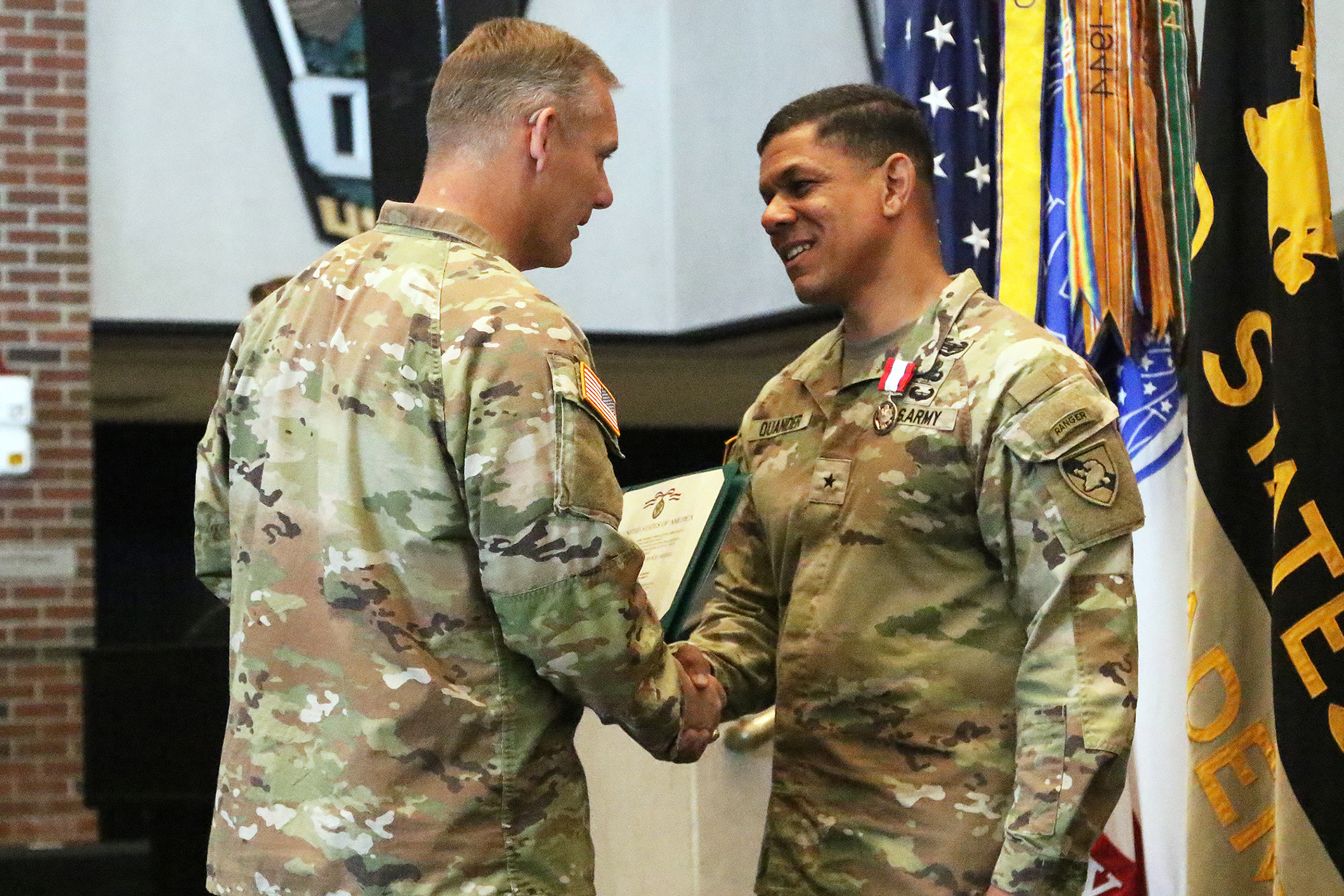 Brig. Gen. Lori L. Robinson assumed command as the 80th Commandant of Cadets at the U.S. Military Academy during the U.S. Corps of Cadets Change of Command Ceremony June 20 in Crest Hall.    (Photo by Eric S. Bartelt/PV)