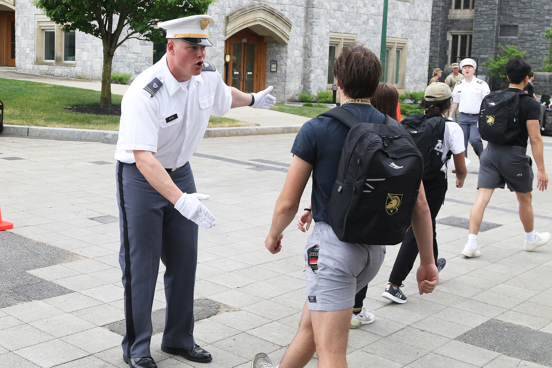 The West Point Summer Leaders Experience began June 3 for approximately 500 rising high school seniors. SLE is a weeklong program that immerses potential cadet candidates into the academic, military, physical training and social life of West Point cadets.   (Photo by Eric S. Bartelt/PV)
