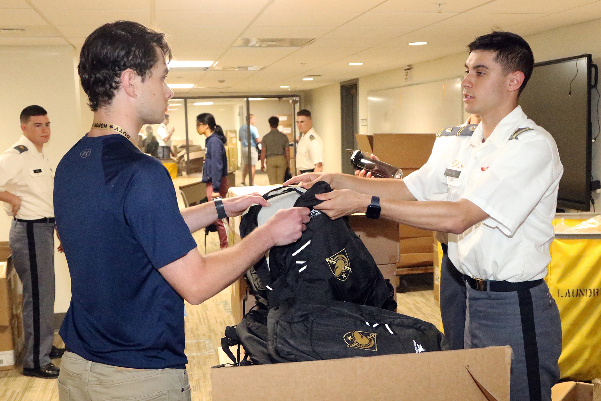 The West Point Summer Leaders Experience began June 3 for approximately 500 rising high school seniors. SLE is a weeklong program that immerses potential cadet candidates into the academic, military, physical training and social life of West Point cadets.   (Photo by Eric S. Bartelt/PV)