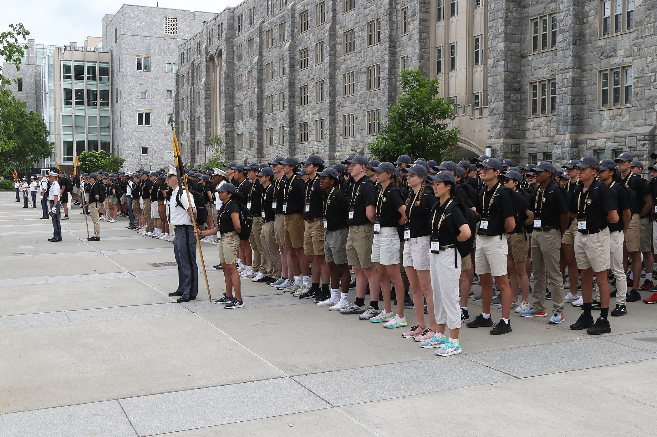 The West Point Summer Leaders Experience began June 3 for approximately 500 rising high school seniors. SLE is a weeklong program that immerses potential cadet candidates into the academic, military, physical training and social life of West Point cadets.   (Photo by Eric S. Bartelt/PV)