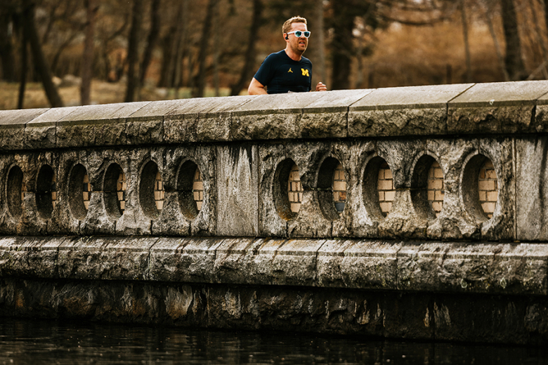 A few hundred runners and ruck marchers competed in the sixth annual Fallen Comrades Half Marathon, hosted by the Army West Point marathon team, Sunday at West Point. The event commemorates graduates who have passed since 2001 during the Global War on Terrorism (bottom center photo). The top runners and ruck marchers of the day were first-place overall and male runner, Class of 2023 Cadet Zack Gould (above photo), who finished in 1:17:10 (5:53 min/mile), and the first-place female runner, Madison Armonda, f