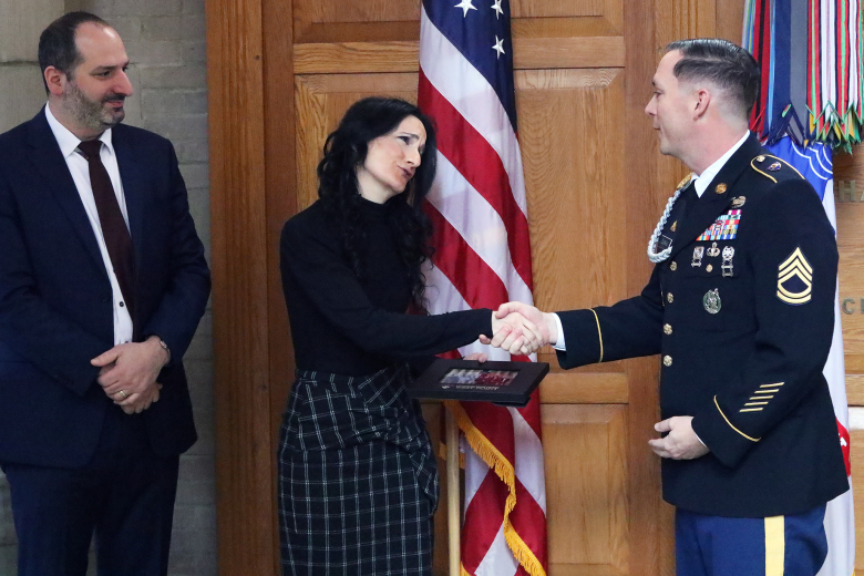 Twenty-three noncommissioned officers graduated from the eighth cohort of the Benavidez Leader Development Program (BLDP) during a ceremony Feb. 24 in the Thayer Award Room at West Point. The class’s graduates were assembled from several West Point organizations to include the West Point staff, Brigade Tactical Department (BTD/U.S. Corps of Cadets), West Point Band, USMA Public Affairs, West Point Military Police, the USMA Preparatory School and other organizations outside of the academy to include to U.S. 