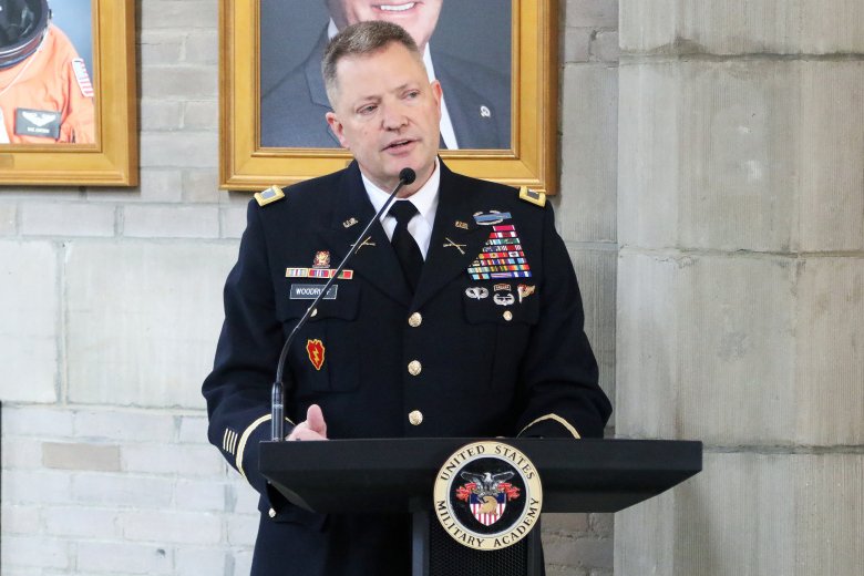 Twenty-three noncommissioned officers graduated from the eighth cohort of the Benavidez Leader Development Program (BLDP) during a ceremony Feb. 24 in the Thayer Award Room at West Point. The class’s graduates were assembled from several West Point organizations to include the West Point staff, Brigade Tactical Department (BTD/U.S. Corps of Cadets), West Point Band, USMA Public Affairs, West Point Military Police, the USMA Preparatory School and other organizations outside of the academy to include to U.S. 