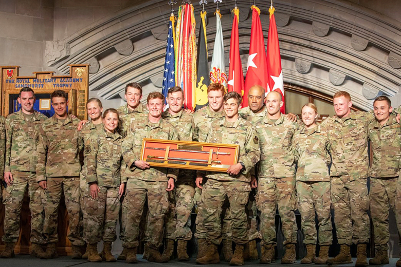 The U.S. Air Force Academy takes first place in the 53rd annual Sandhurst Military Skills Competition with the U.S. Army Gold team coming in second Saturday at the U.S. Military Academy. 
