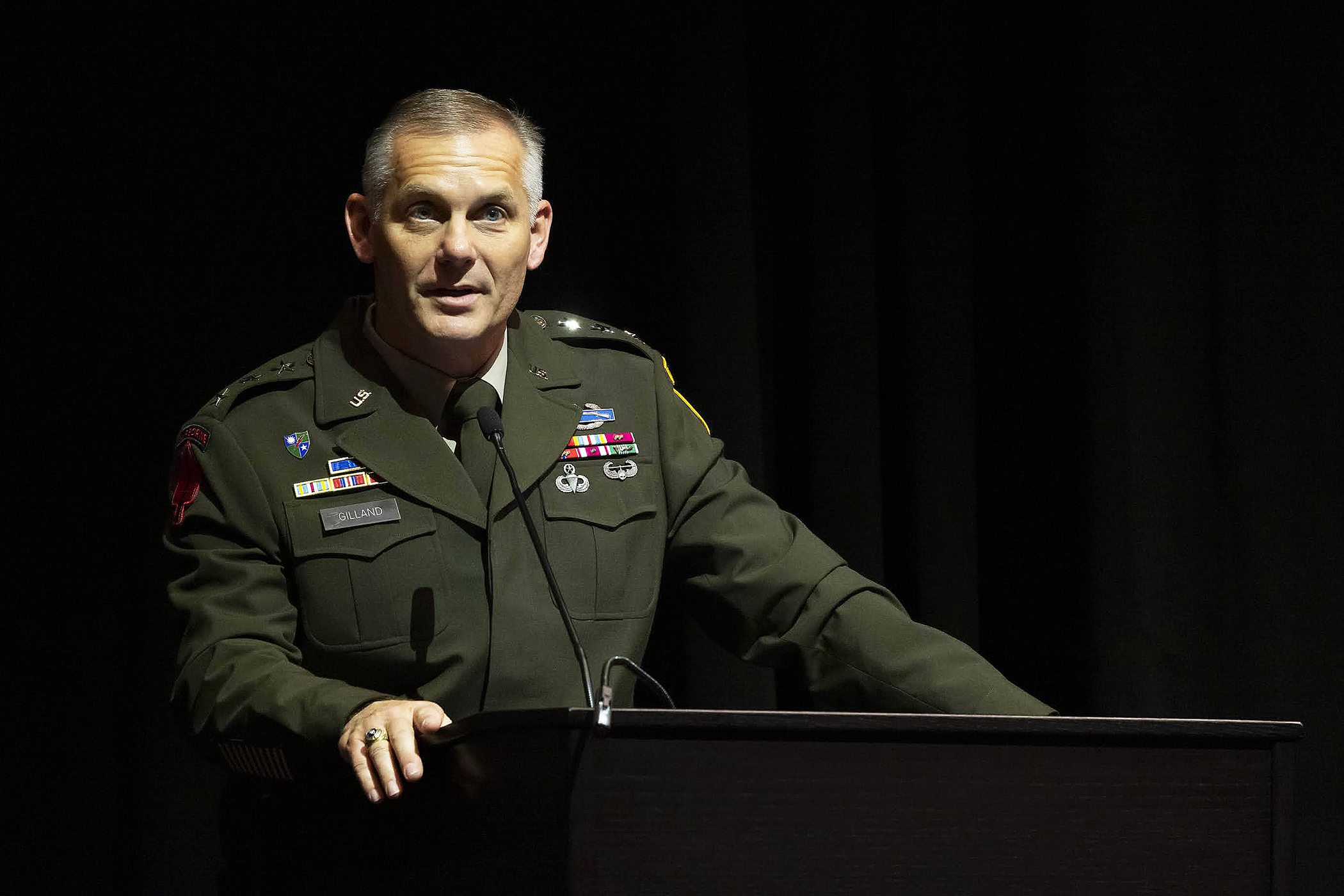 The Class of 2023 Graduation and Commencement Ceremony for the U.S. Military Academy Preparatory School (USMAPS) took place May 13 at Eisenhower Hall at West Point, in front the USMAPS 31st Commandant Col. Rick Johnson, Command Sgt. Maj. Addley Saimbert, Academic Dean Melanie Wong Dodge, USMAPS leadership, family and friends.    (Photo by Christopher Hennen/USMA PAO)