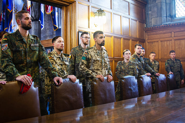 Twenty-three German Army officers visited West Point during the German Army Profil Program on Oct 26. The program allows them to visit centers of excellence such as Fort Bragg or Fort Benning to foster relations with the U.S. military, exchange military philosophies and bring a greater knowledge and awareness of their U.S. allies back to the German military.  