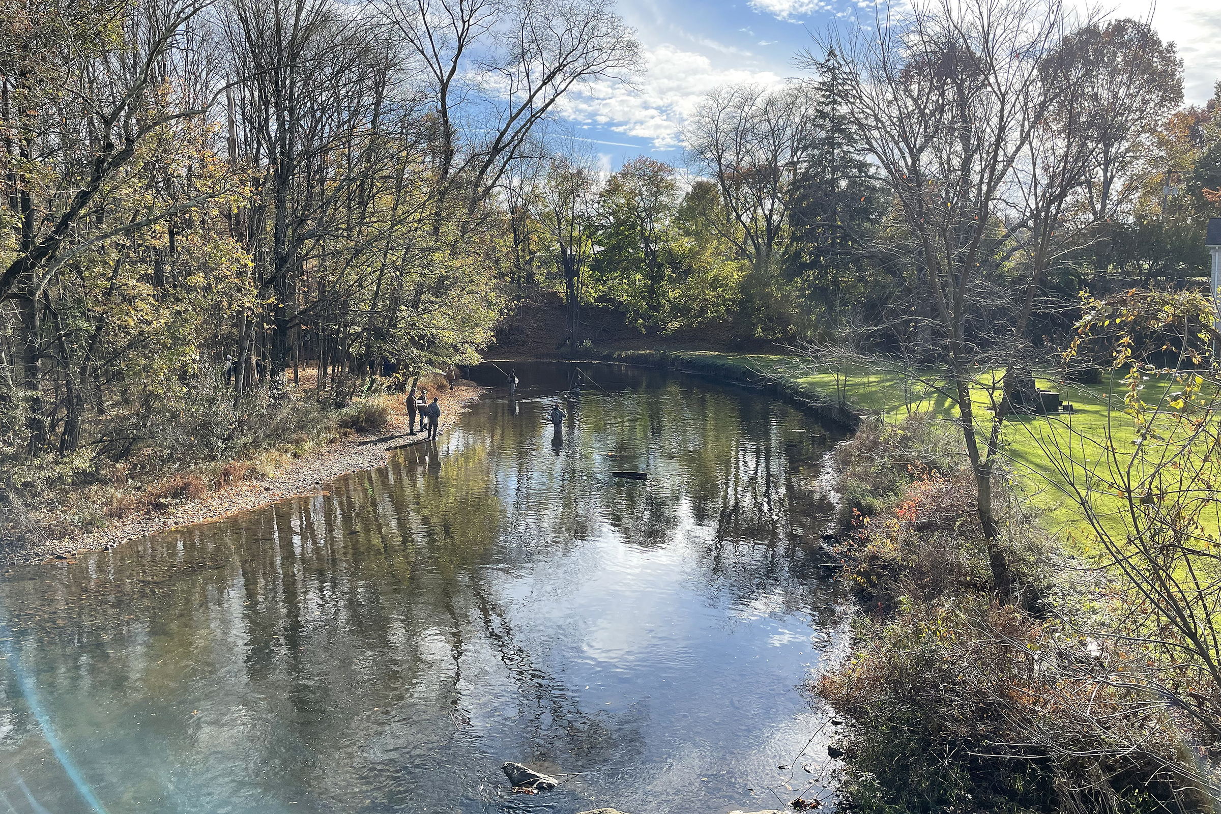 The Army West Point Flyfishing club was victorious over Navy once again, earning its fifth straight victory over the Midshipmen Nov. 4 at the south branch of the Raritan River at Raritan Inn in New Jersey.