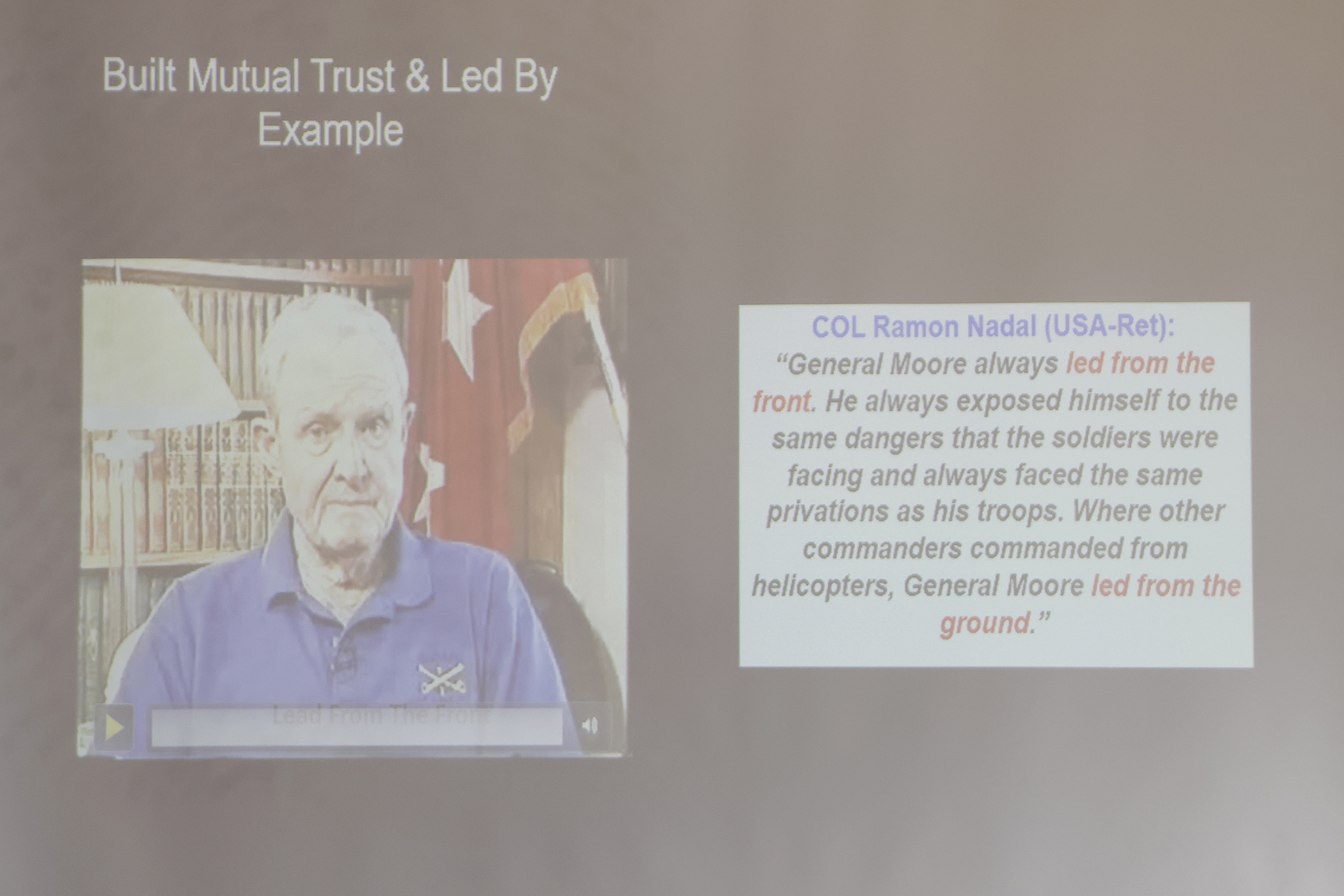 The Department of Physical Education hosted the 12th annual Lt. Gen. Harold “Hal” G. Moore Warrior Athlete of Excellence Award Nov. 9 in the Haig Room at Jefferson Hall. This year’s recipients of the award were Class of 2024 Cadets Tanner Craig and Megan Nkamwa. Craig competes with the Army West Point wrestling team and Nkamwa participates with the Army West Point boxing team. The award recognizes one male and one female first-class cadet each year.