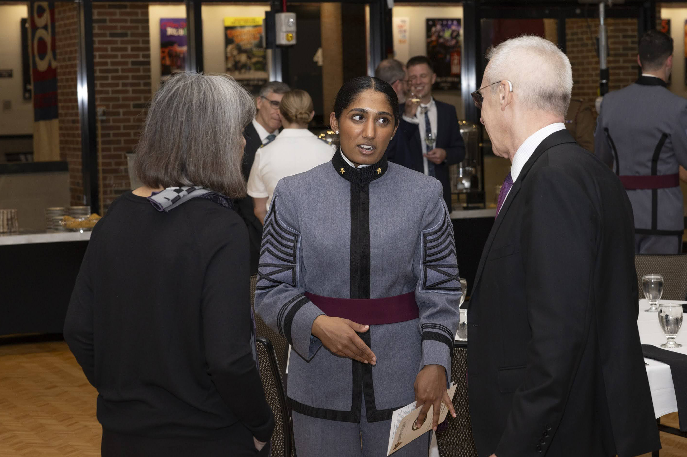 The U.S. Military Academy hosted the 2023 Lieber Institute Workshop. The focus of this year's workshop was Civilian Protection in Armed Conflict. The event took place at the Riverside Café on Nov. 7 at West Point. (Photo by Kyle Osterhoudt/USMA PAO)