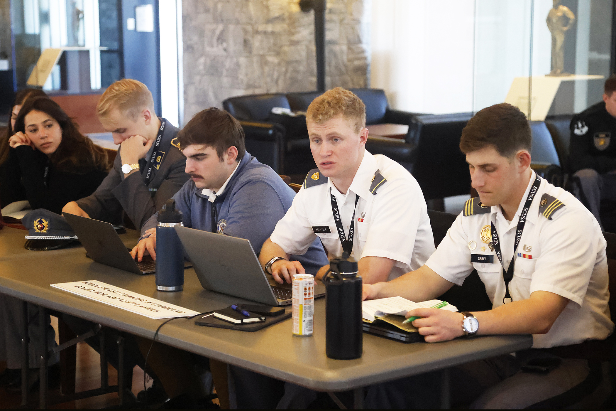 The Department of Social Sciences and the U.S. Military Academy welcomed students from around the country and the world to West Point from Nov. 1-4 for the 74th annual Class of 1971 Student Conference on U.S. Affairs. SCUSA is attended by 185 undergraduate students from 92 universities from the United States, 15 international students from nine countries, and 20 cadets from domestic and international military academies. There are several USMA cadets who serve as delegates, staff, task force members and room