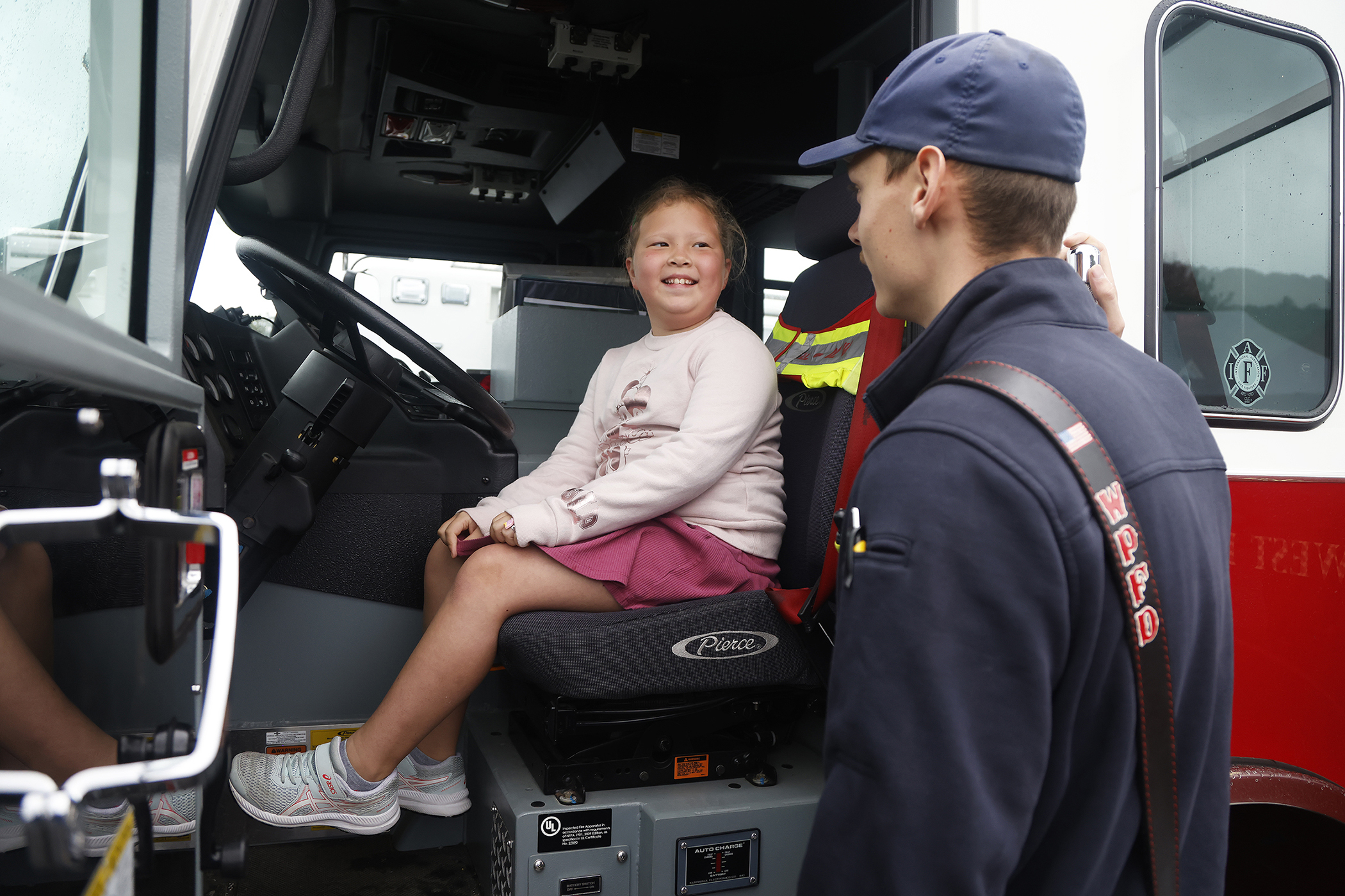 A few hundred West Point community members braved the chilly, inclement weather as the Directorate of Plans, Training, Mobilization and Security hosted the annual Emergency Preparedness Fair Sept. 30 at the West Point Post Exchange parking lot.   (Photo by Eric S. Bartelt/PV)